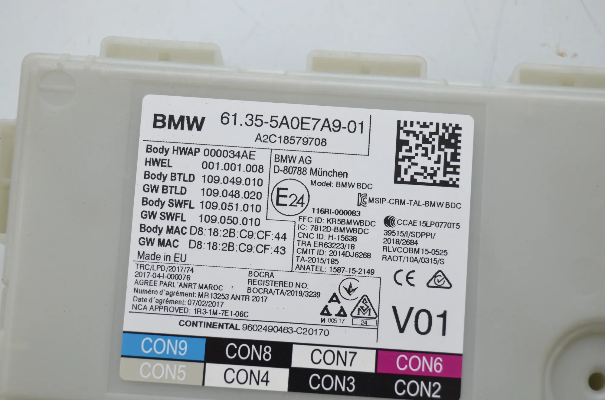 Engine Ignition ECU Set – OEM 9888816 · BMW 5 (G30) (2016 - -) M 550 d xDrive 2020 – 7