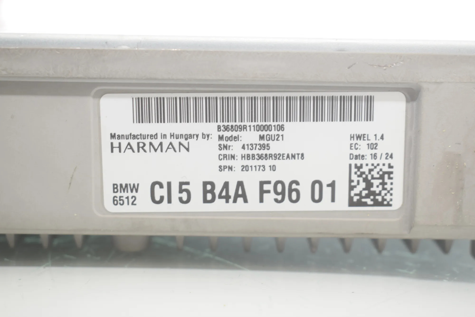 Navigation Control Unit – OEM 5A371C4 · BMW 3 Touring (G21) (2019 - -) 320 d Mild-Hybrid 2024 – 12