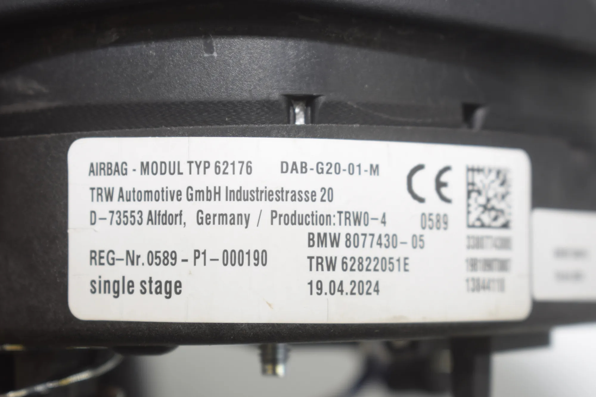 Steering Wheel – OEM 8077421 · BMW 3 (G20, G28) BMW 3 (G20, G28) 3 (G20) 316 d 2020 – 9