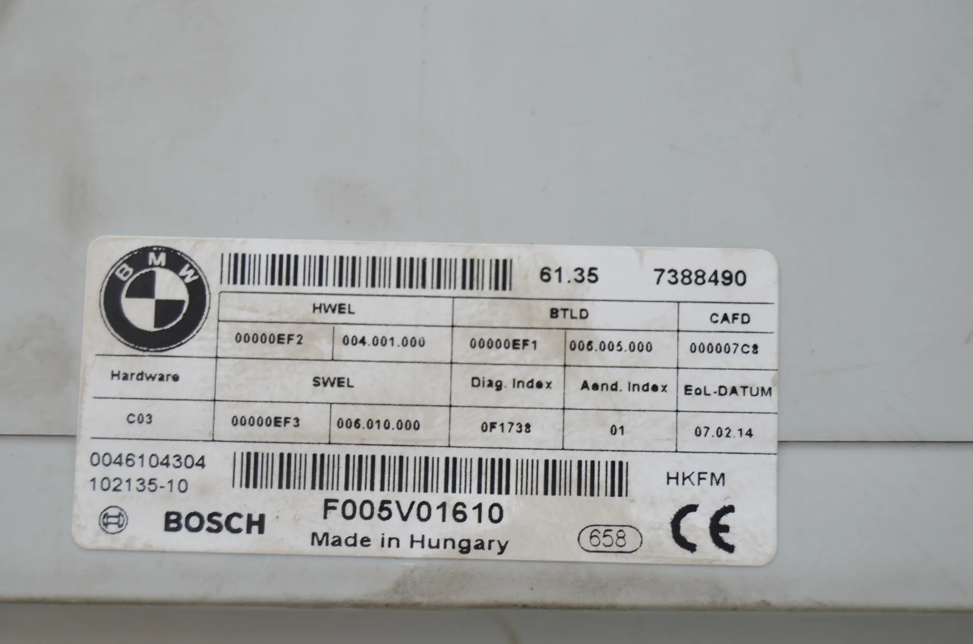 Electric Tailgate Opening Kit – OEM 7388490 · BMW 3 Touring (F31) 330 d xDrive 2014 – 5
