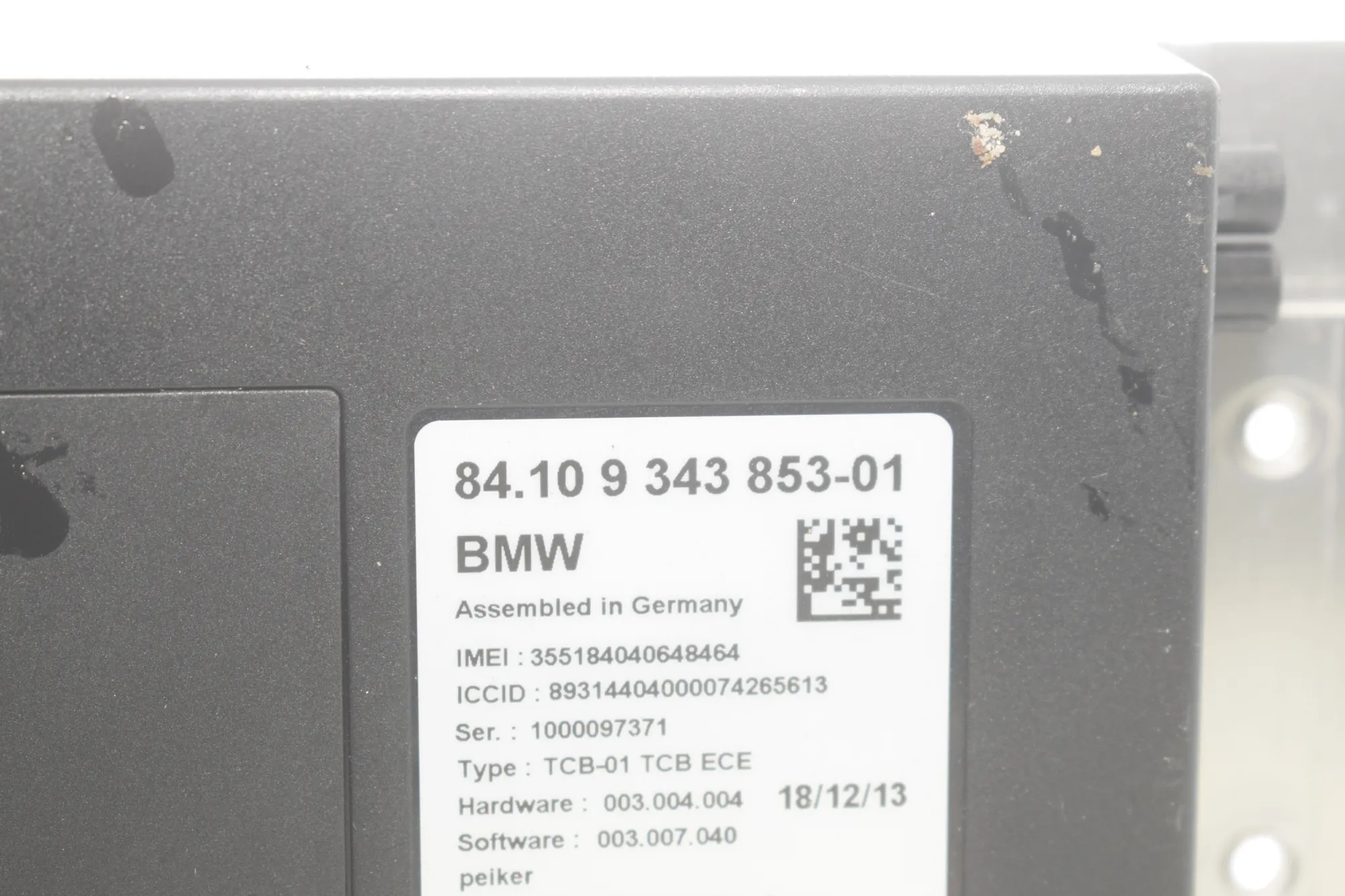 Bluetooth Control Unit – OEM 9343853 · BMW i3 (I01) Hybrid 2014 – 5
