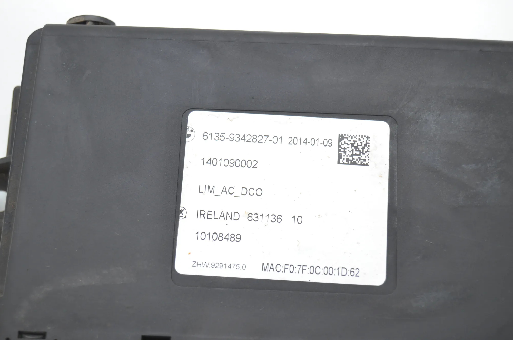 Other Control Units – OEM 9342827 · BMW i3 (I01) Hybrid 2014 – 6