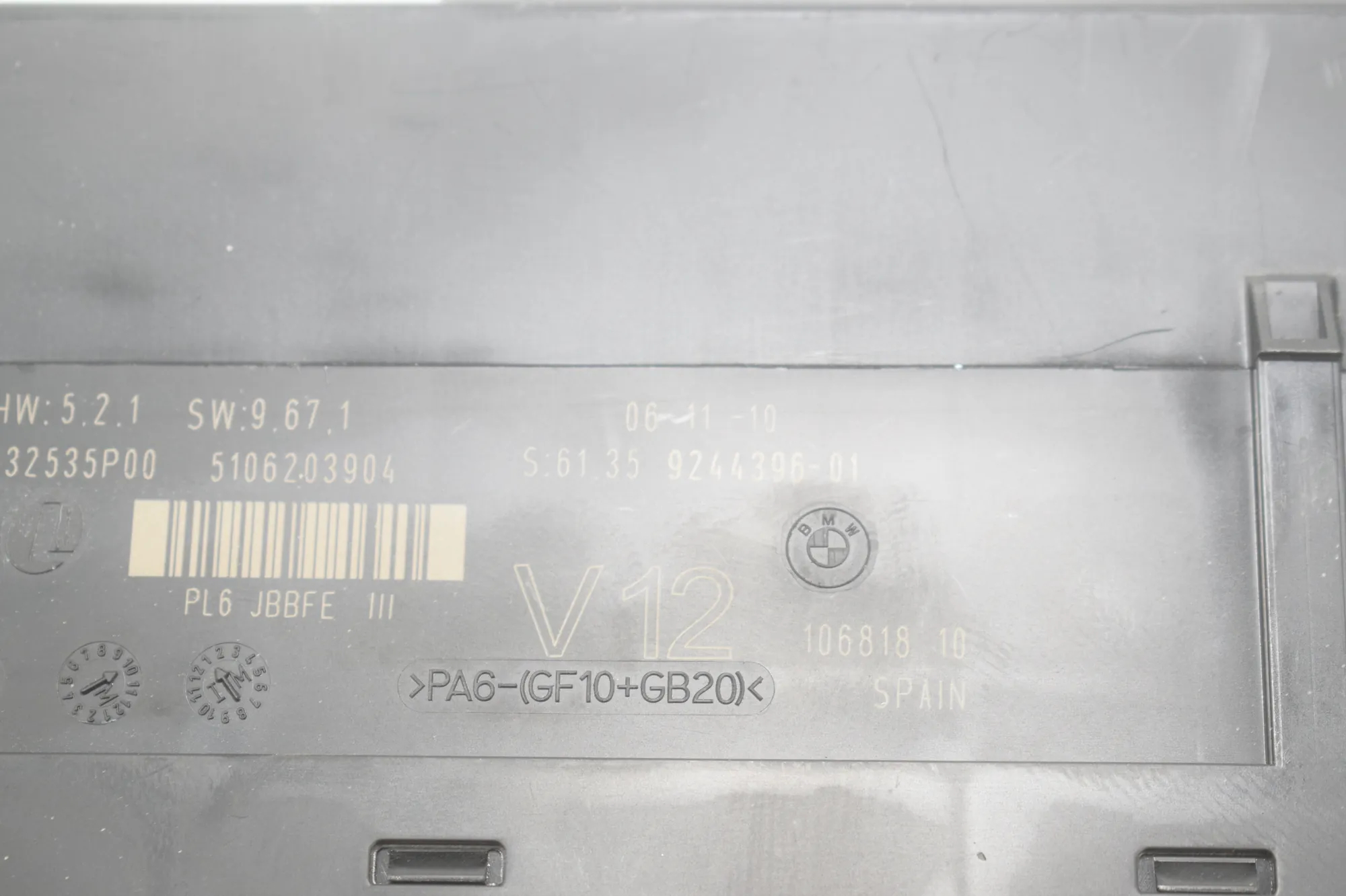 Other Control Units – OEM 9244396 · BMW 5 Gran Turismo (F07) 530 d xDrive 2010 – 5