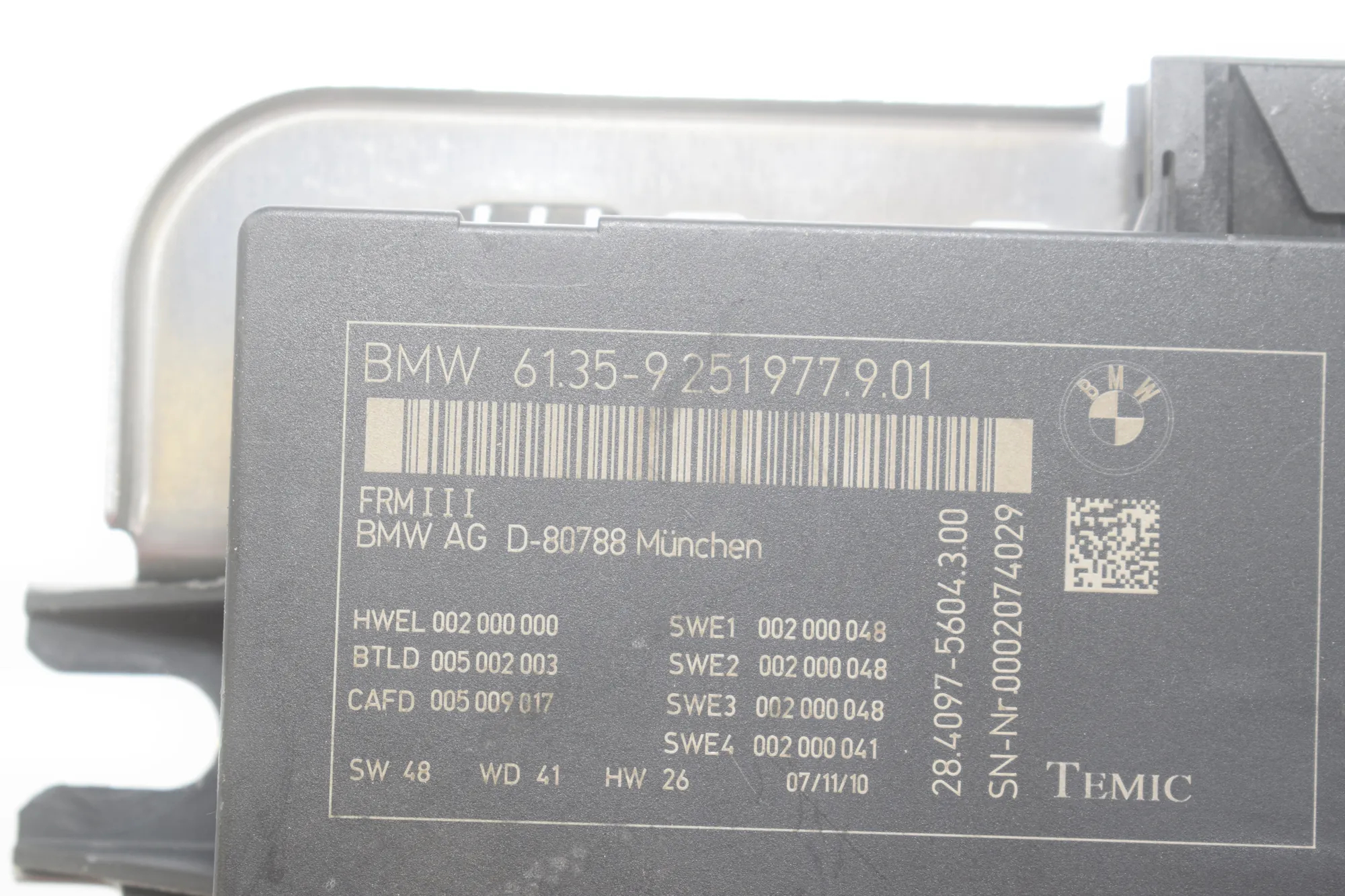 Other Control Units – OEM 9244396 · BMW 5 Gran Turismo (F07) 530 d xDrive 2010 – 10