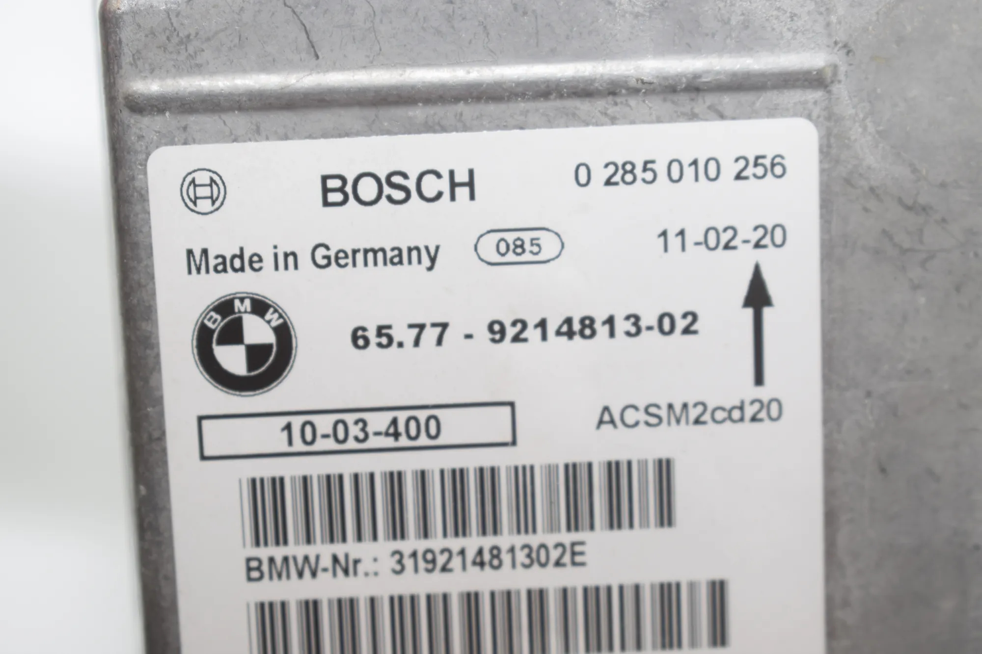 SRS Control Unit – OEM 9214813 · BMW X5 (E70) xDrive 40 d 2011 – 4