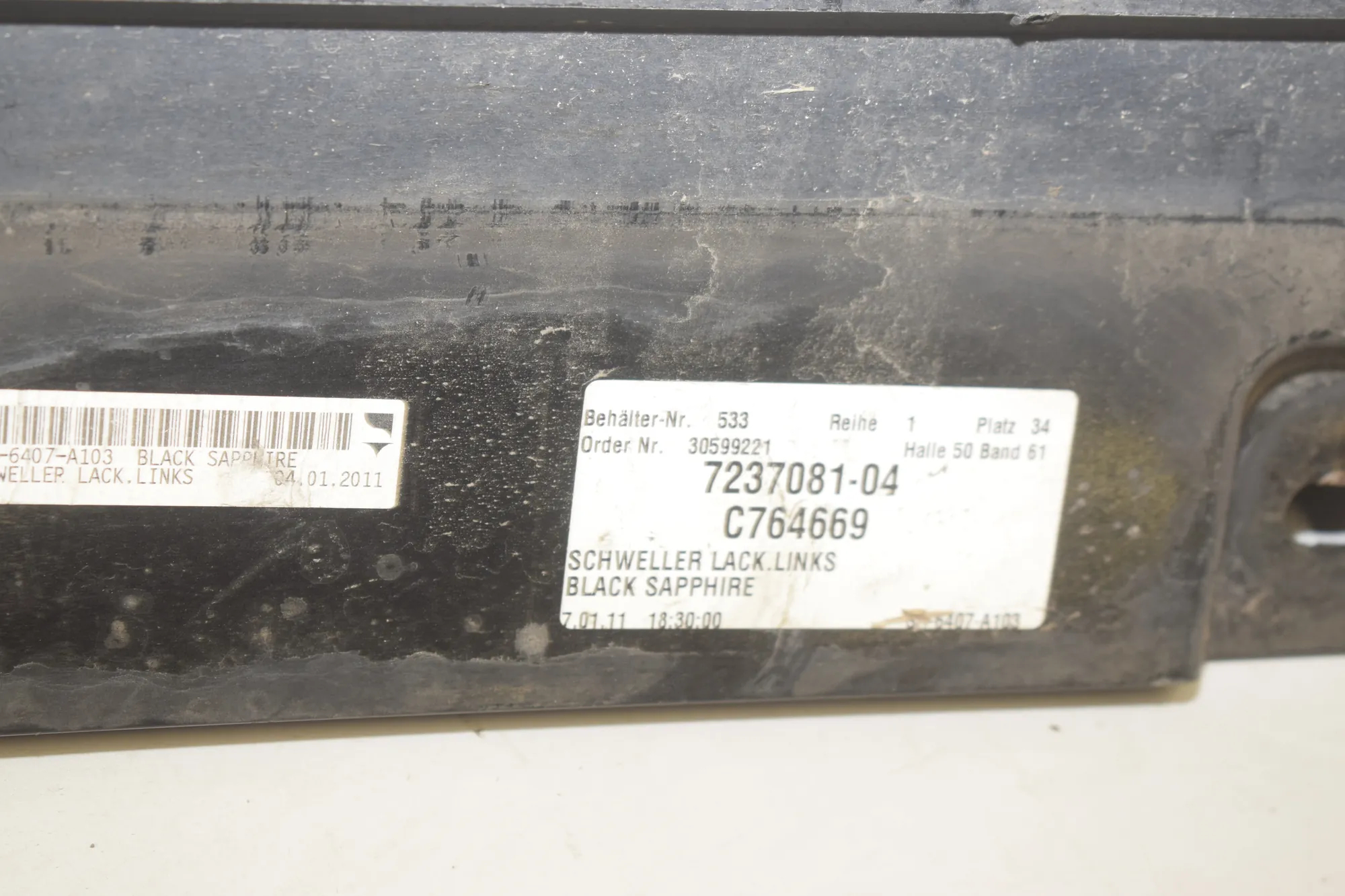 Left Side Sideskirt – OEM 7237081 · BMW 5 Touring (F11) 530 d 2011 – 3