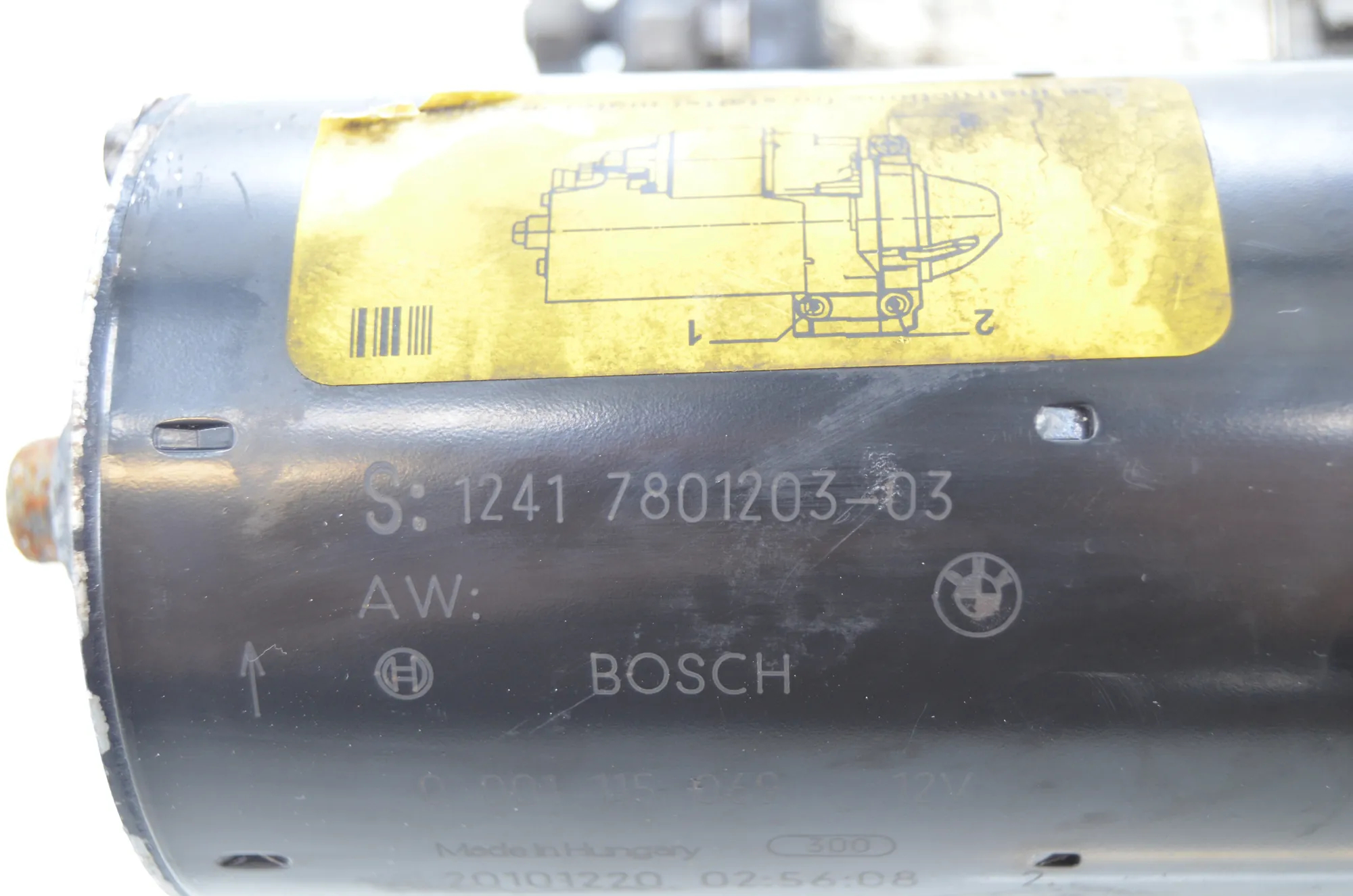 Starter Motor – OEM 7801203 · BMW 5 Touring (F11) 530 d 2011 – 4