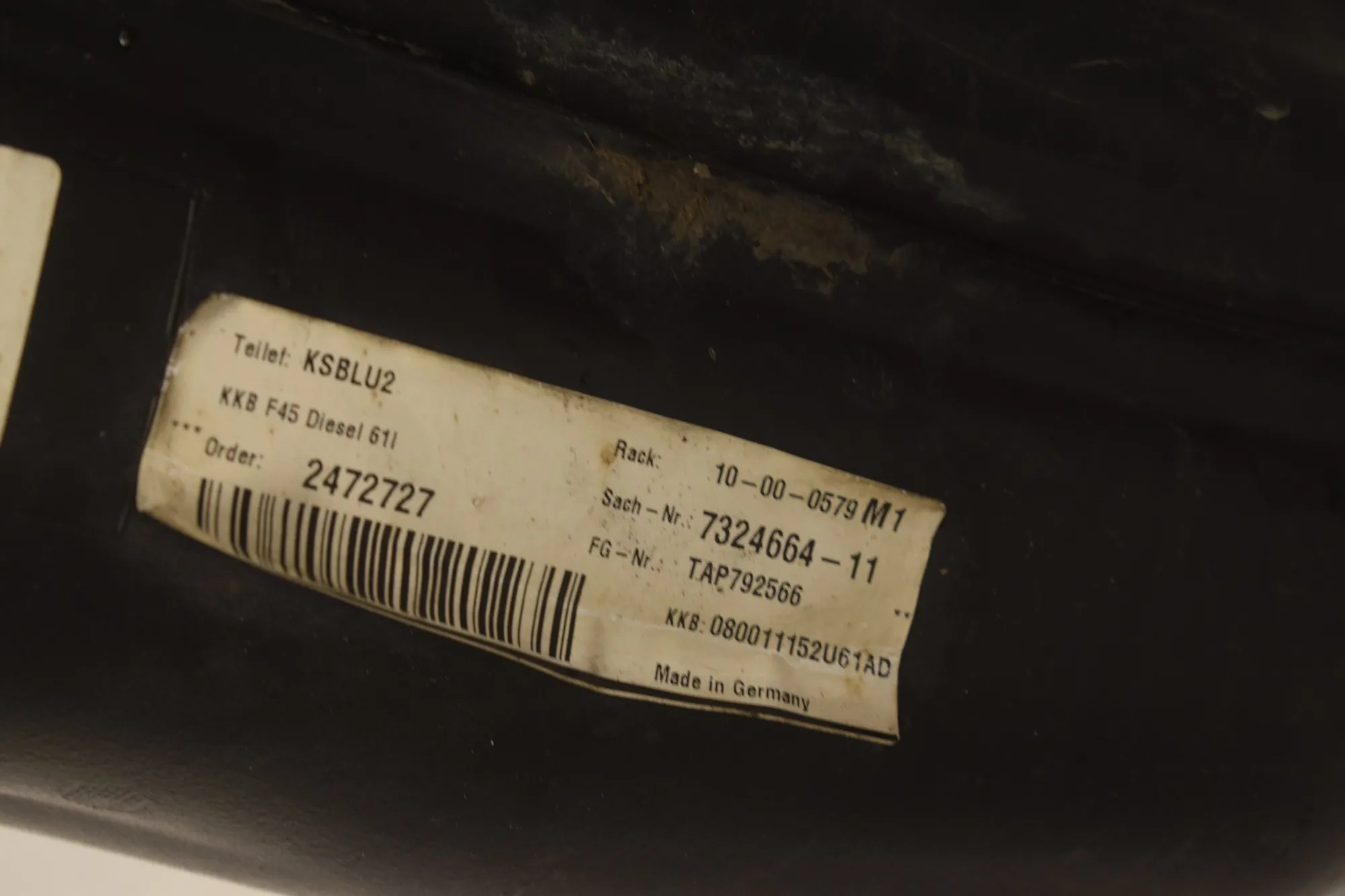 Fuel Tank – OEM 7453431 · BMW 2 Gran Tourer (F46) 216 d 2015 – 4