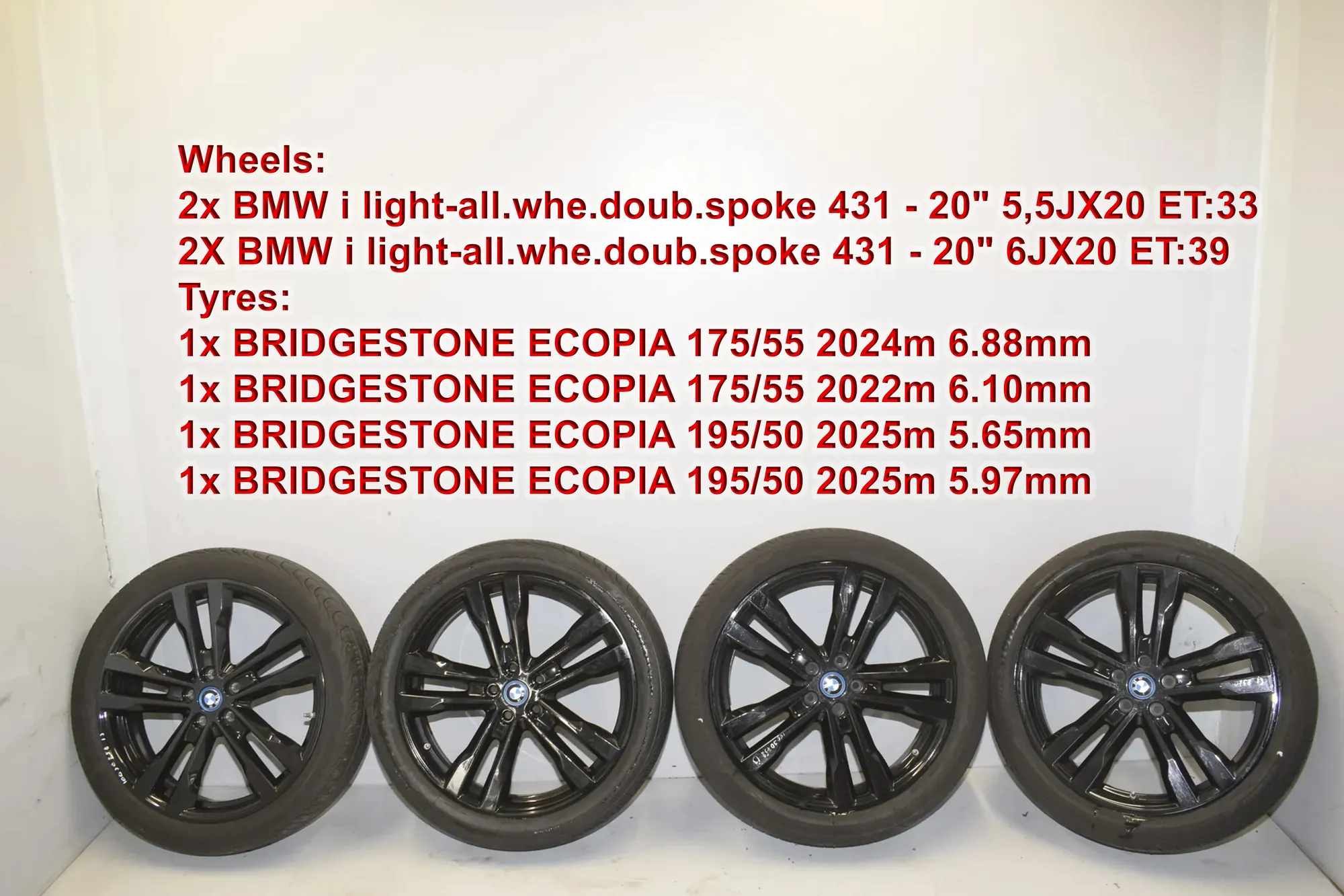 Alloy Wheel Set – OEM 6852081 · BMW i3 (I01) s Electric 2020 – 2
