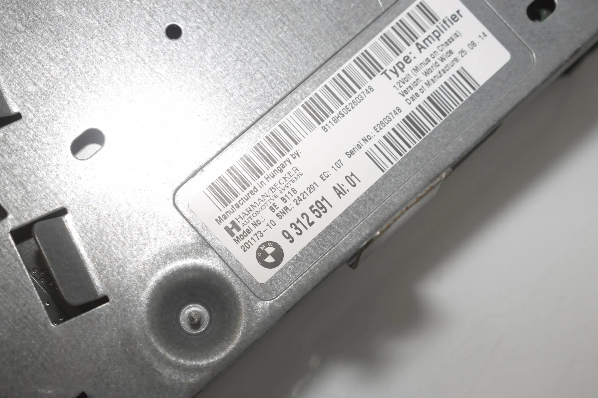 Sound Audio System Set – OEM 9227474 · BMW 5 Gran Turismo (F07) 535 d xDrive 2014 – 8