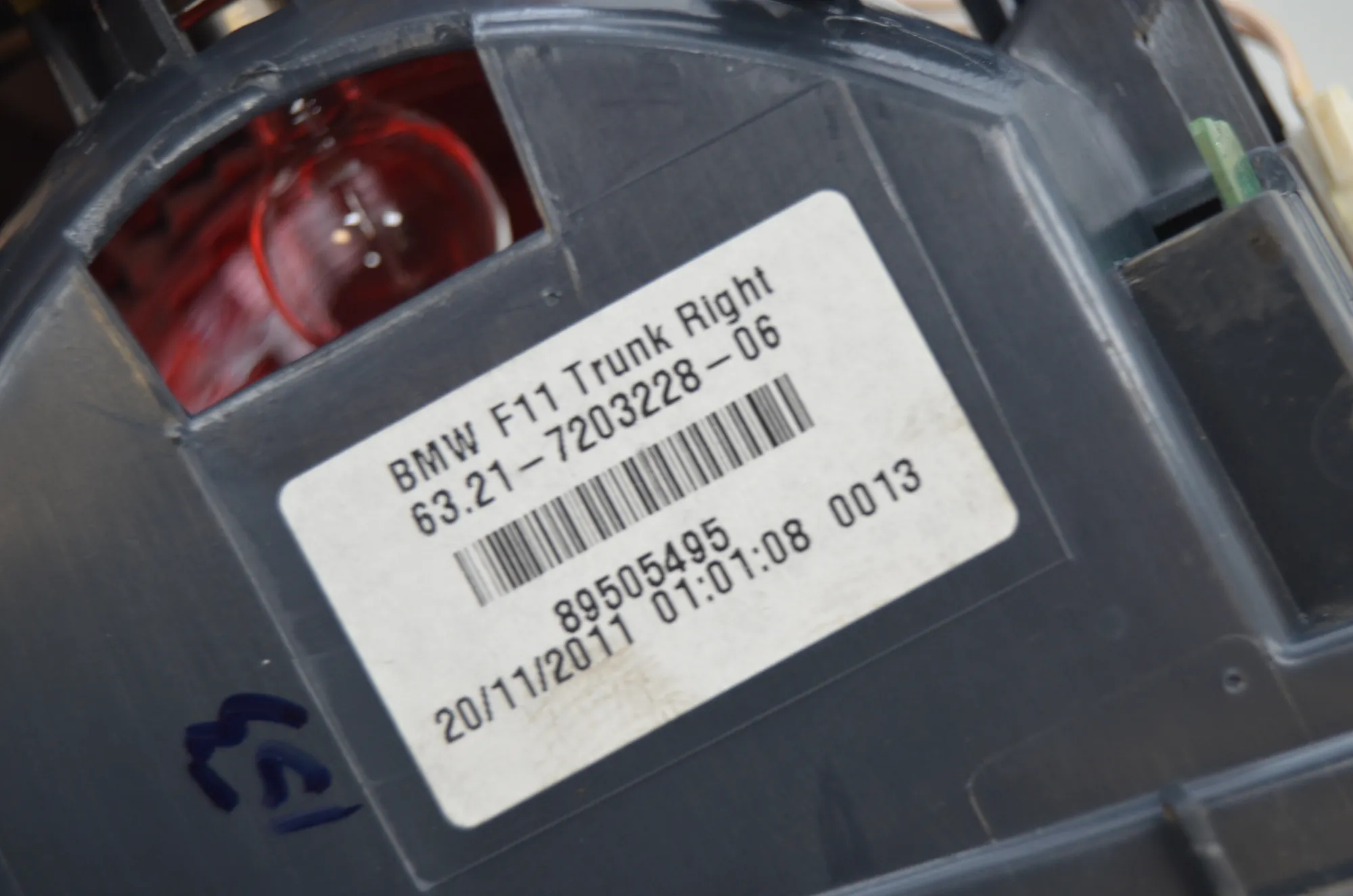 Rear Tail Light Set – OEM 7203227 · BMW 5 Touring (F11) 535 d 2011 – 9