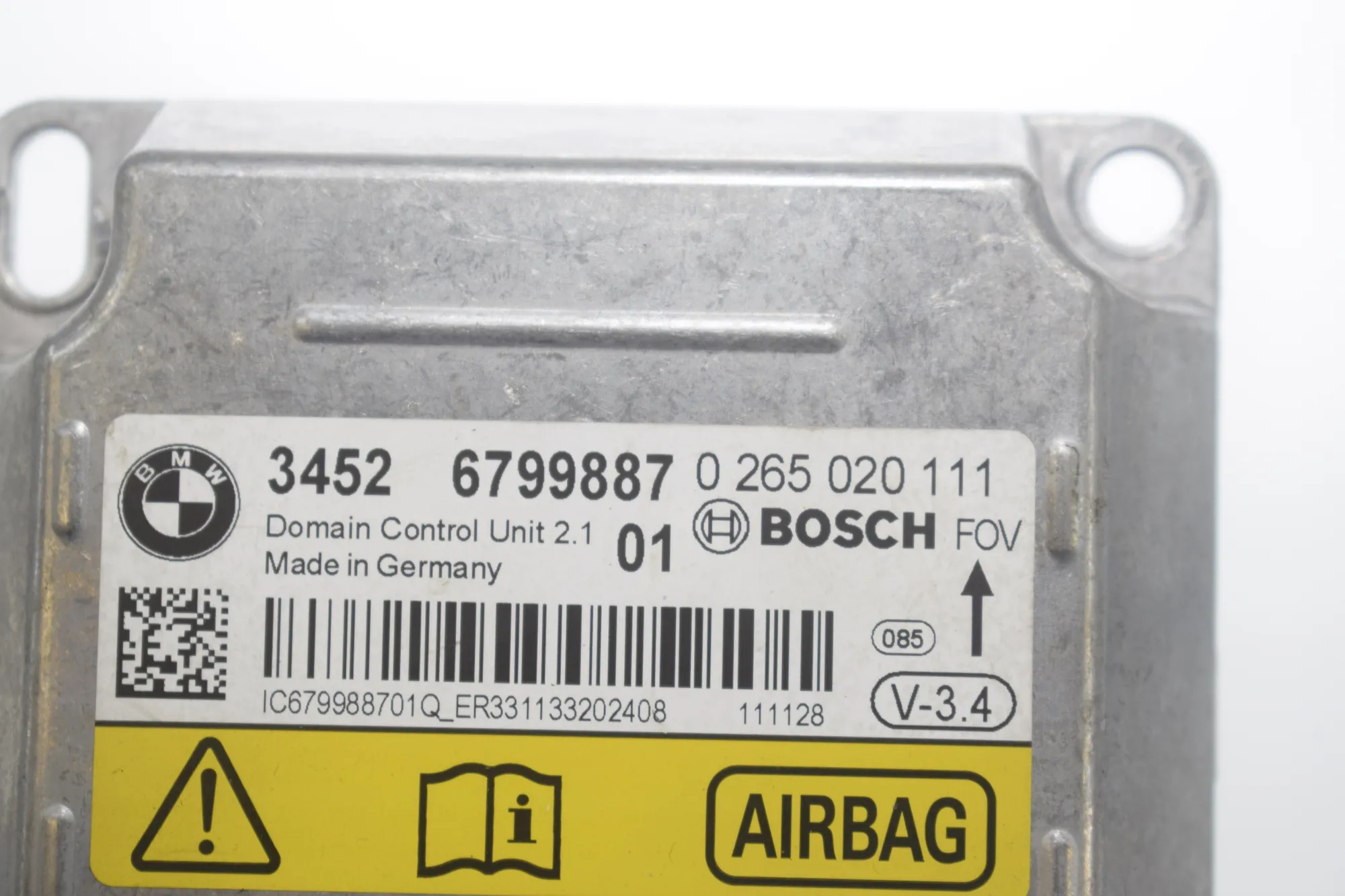 SRS Control Unit – OEM 9253637 · BMW 5 Touring (F11) 535 d 2011 – 6