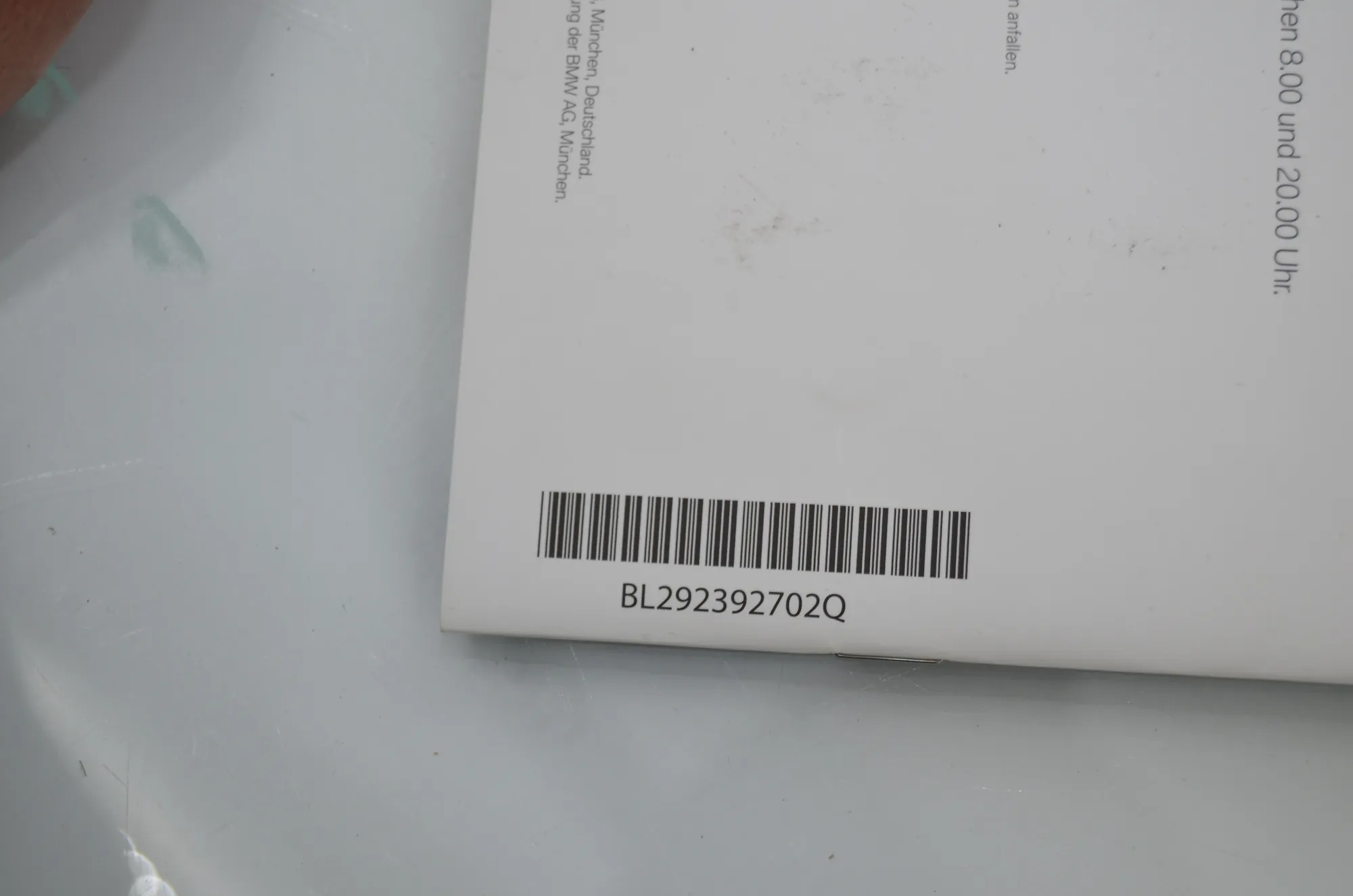 Manual Service Book – OEM BL292392702Q · BMW 5 Touring (F11) M 550 d xDrive 2016 – 5