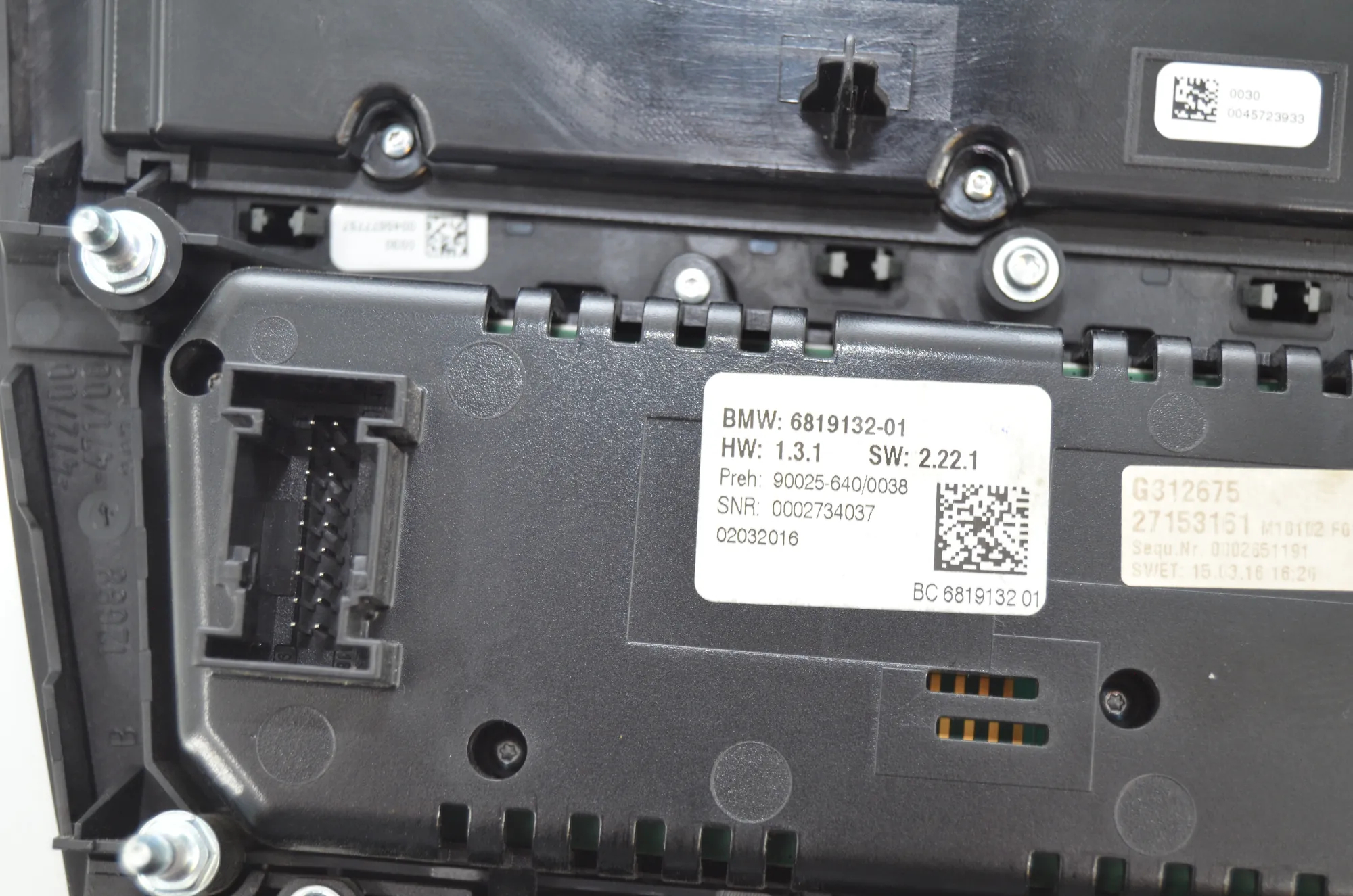 Climate Control Unit – OEM 6819132 · BMW 5 Touring (F11) M 550 d xDrive 2016 – 5