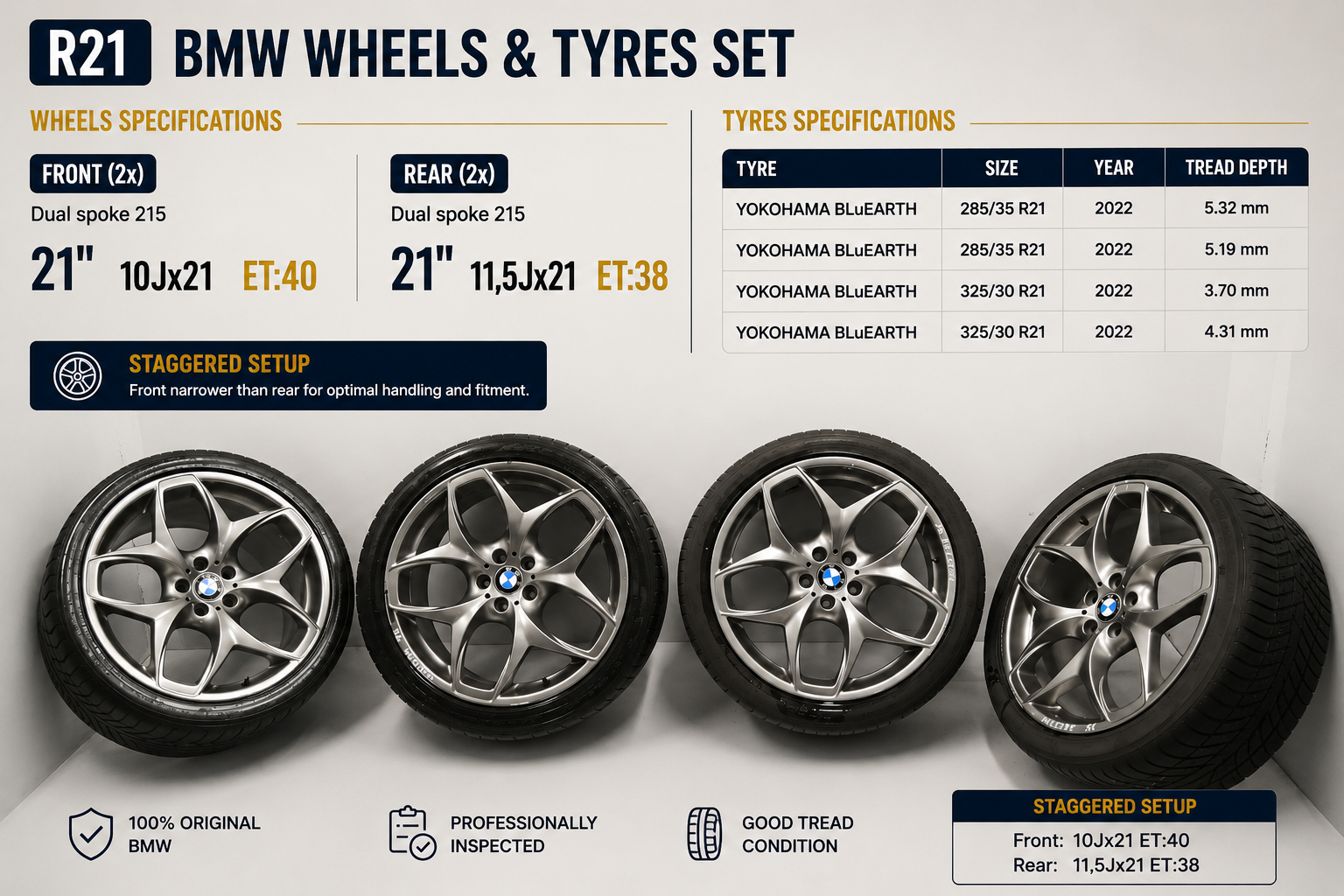 Alloy Wheel Set – OEM 6772252 · BMW X6 (E71, E72) M 50 d 2014