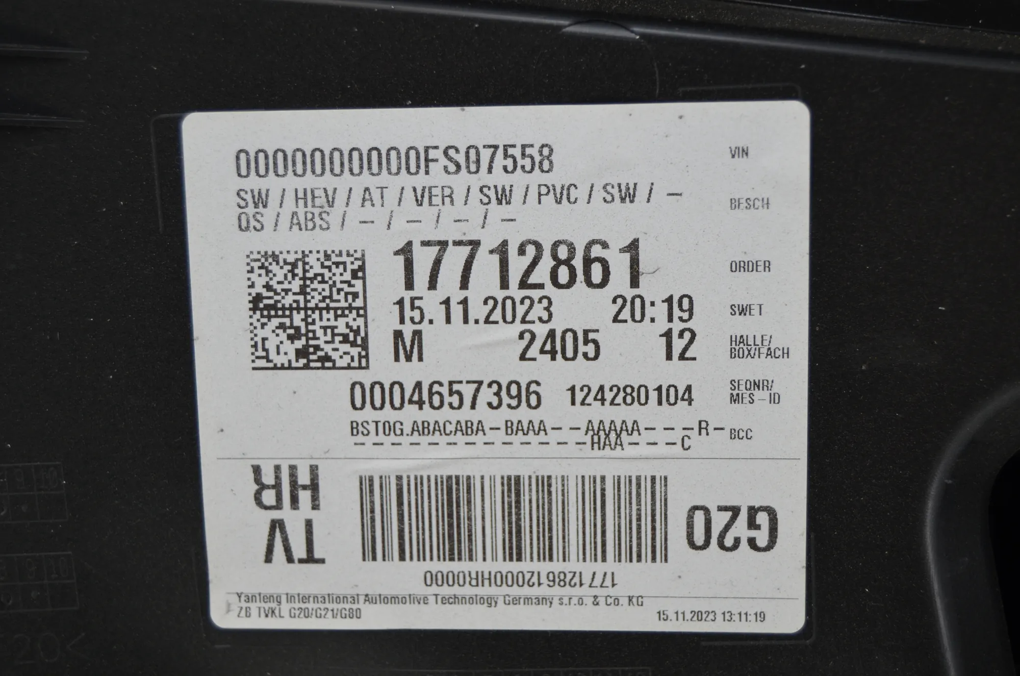 Rear Right Door Panel – OEM 17712861 · BMW 3 (G20, G28) BMW 3 (G20, G28) 3 (G20) 318 d 2021 – 5