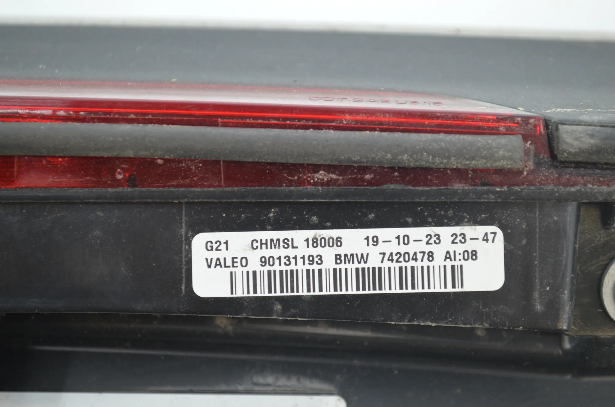 Tailgate Bootlid Spoiler – OEM 7420478 · BMW 3 Touring (G21) BMW 3 Touring (G21) 320 d 2020 – 5
