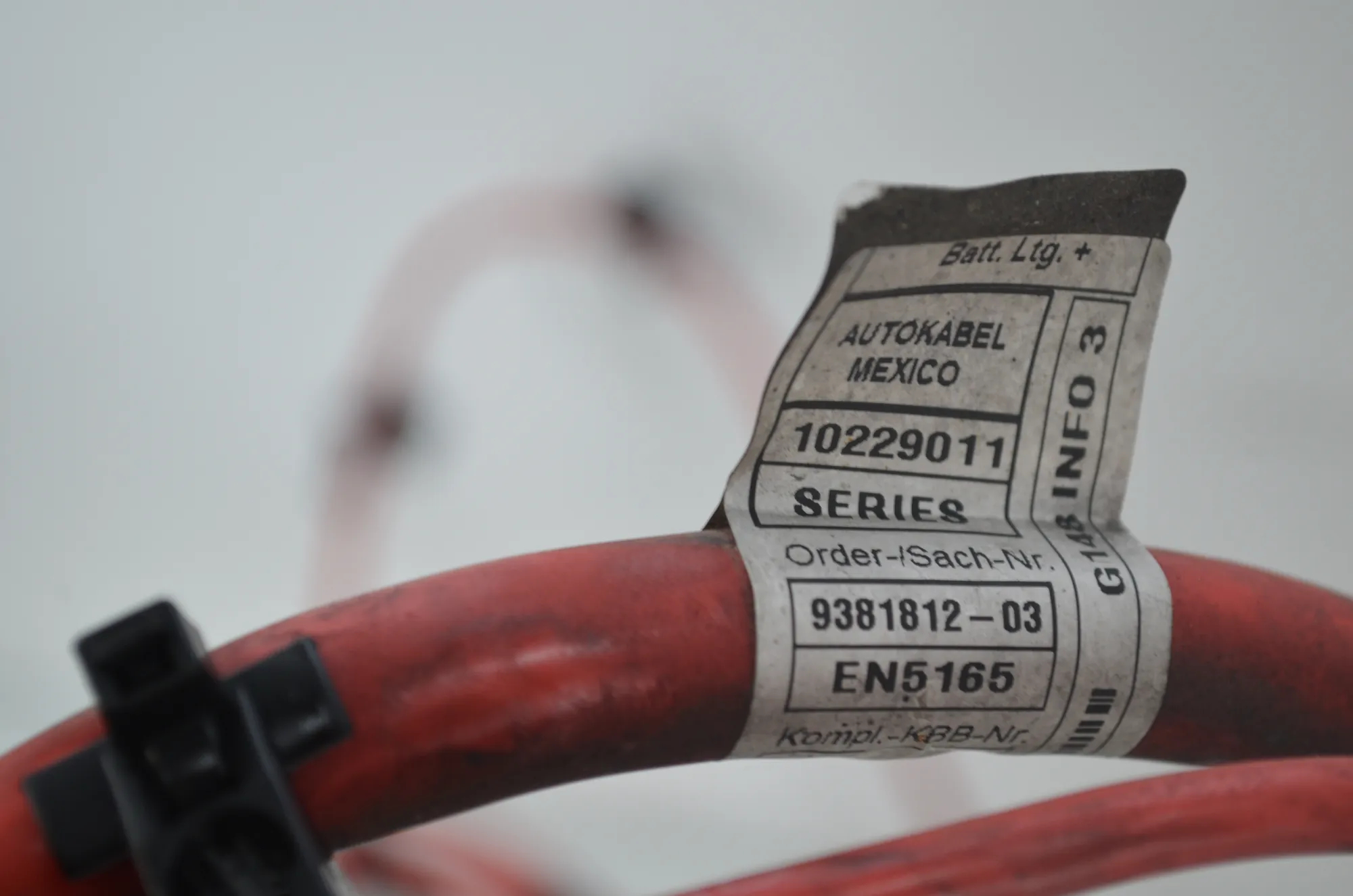 Positive Battery Cable – OEM 9381812 · BMW X6 (F16, F86) M 2017 – 4