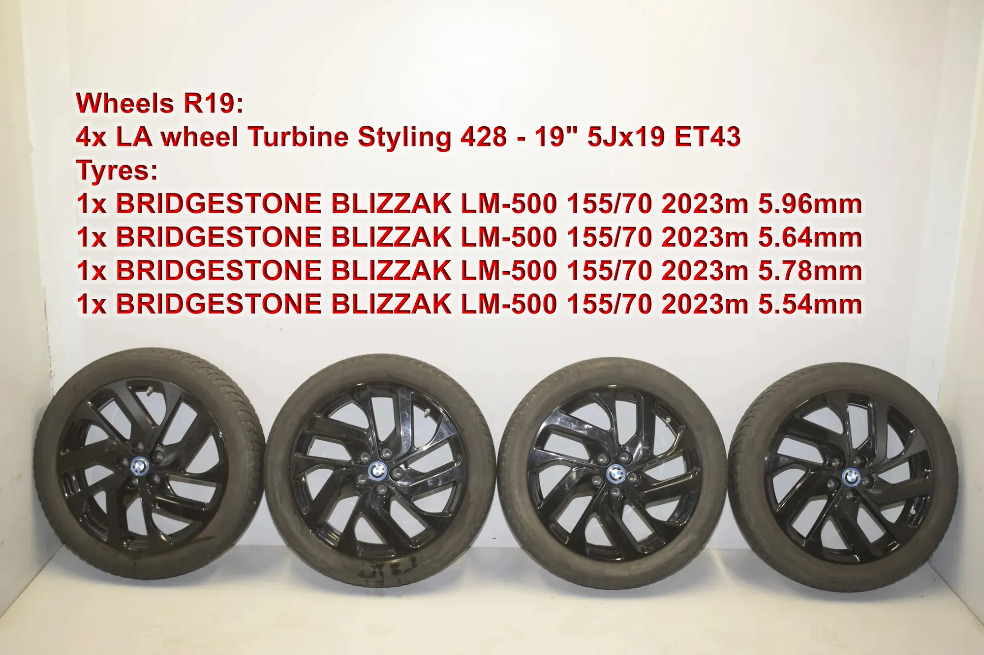 Alloy Wheel Set – OEM 6887937 · BMW i3 (I01) BMW i3 (I01) Hybrid 2019