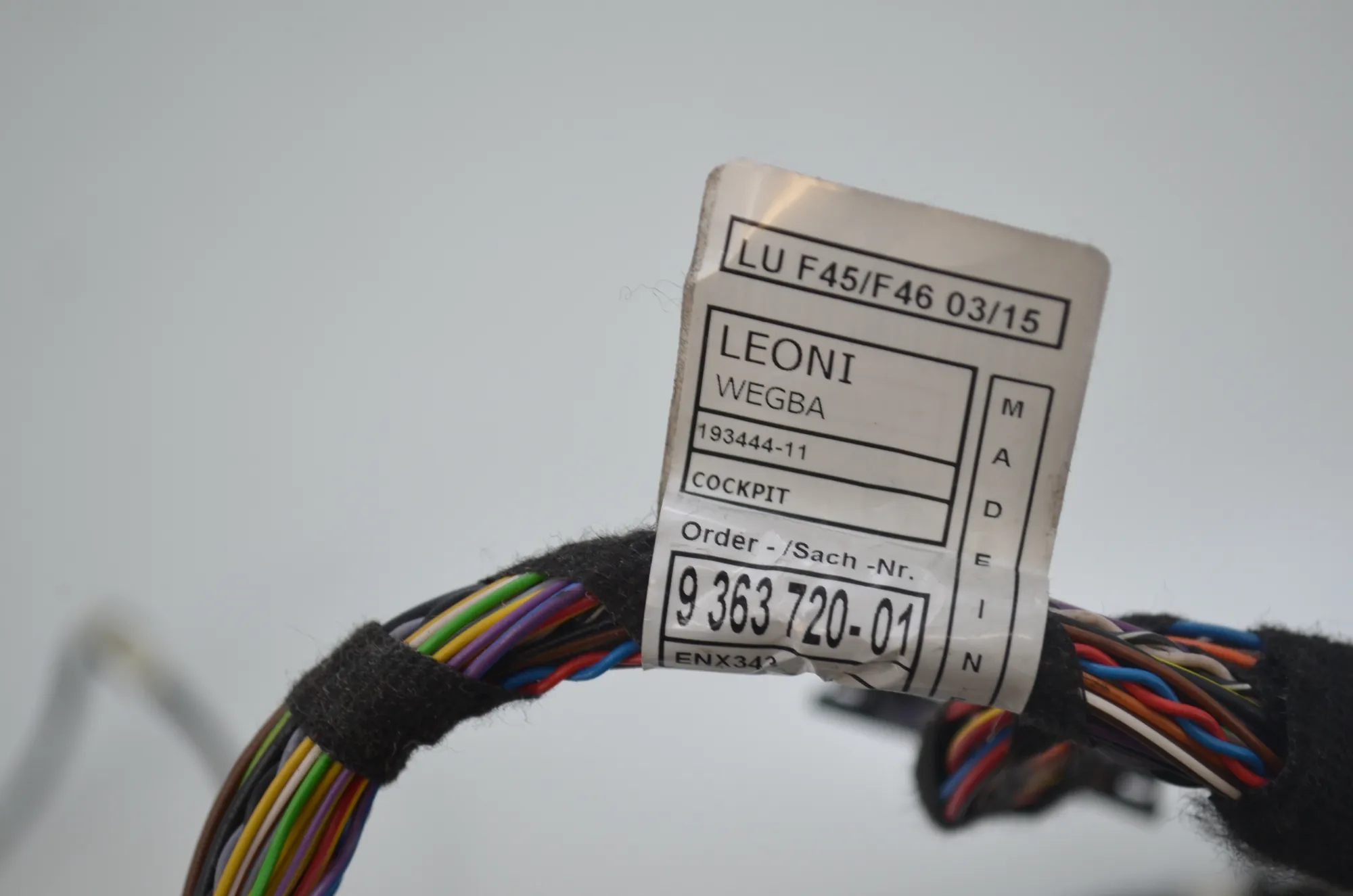 Other Wiring Loom – OEM 9363720 · BMW 2 Gran Tourer (F46) 216 d 2015 – 4