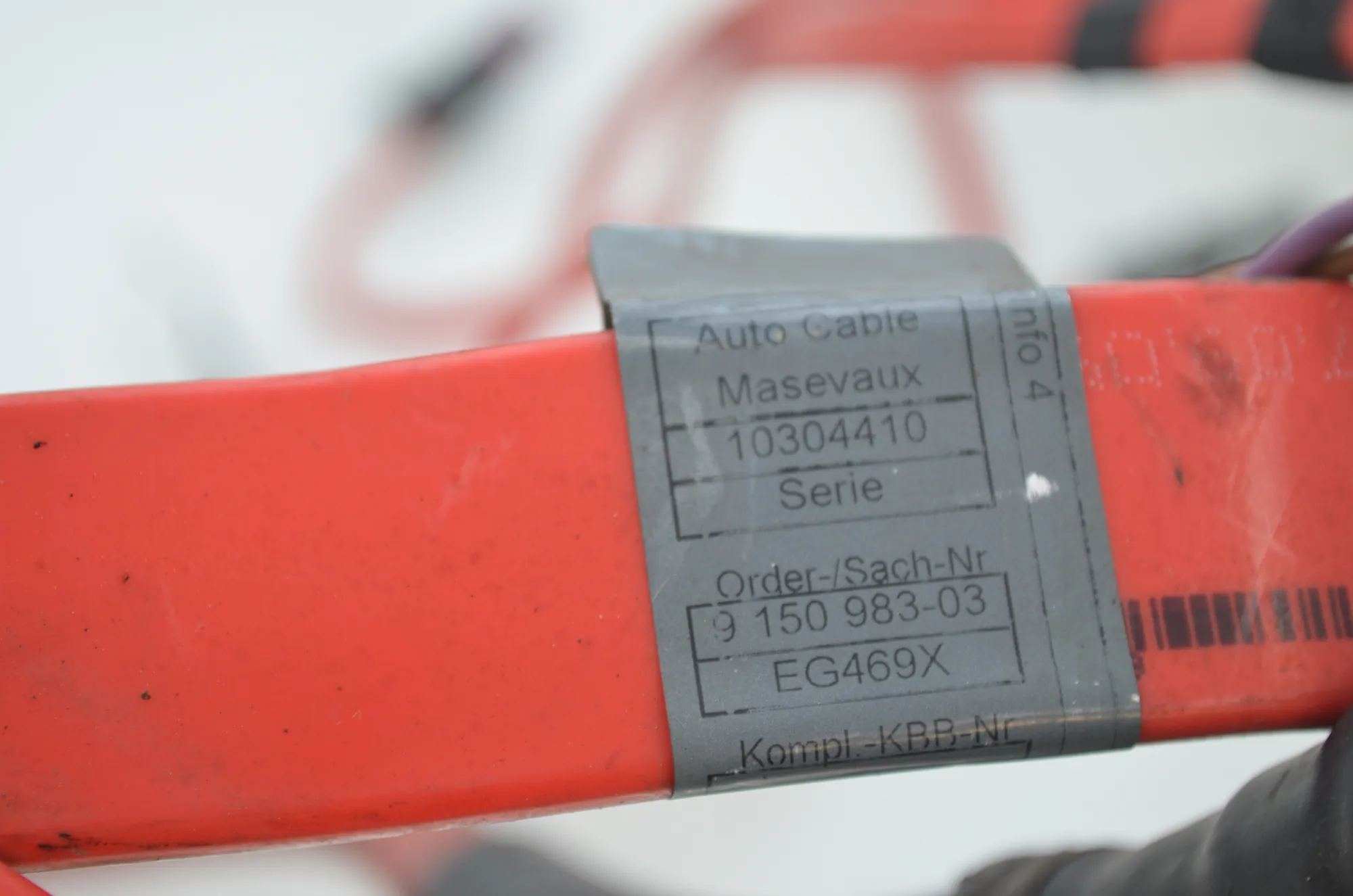 Positive Battery Cable – OEM 9150983 · BMW 5 Gran Turismo (F07) 530 d 2009 – 4