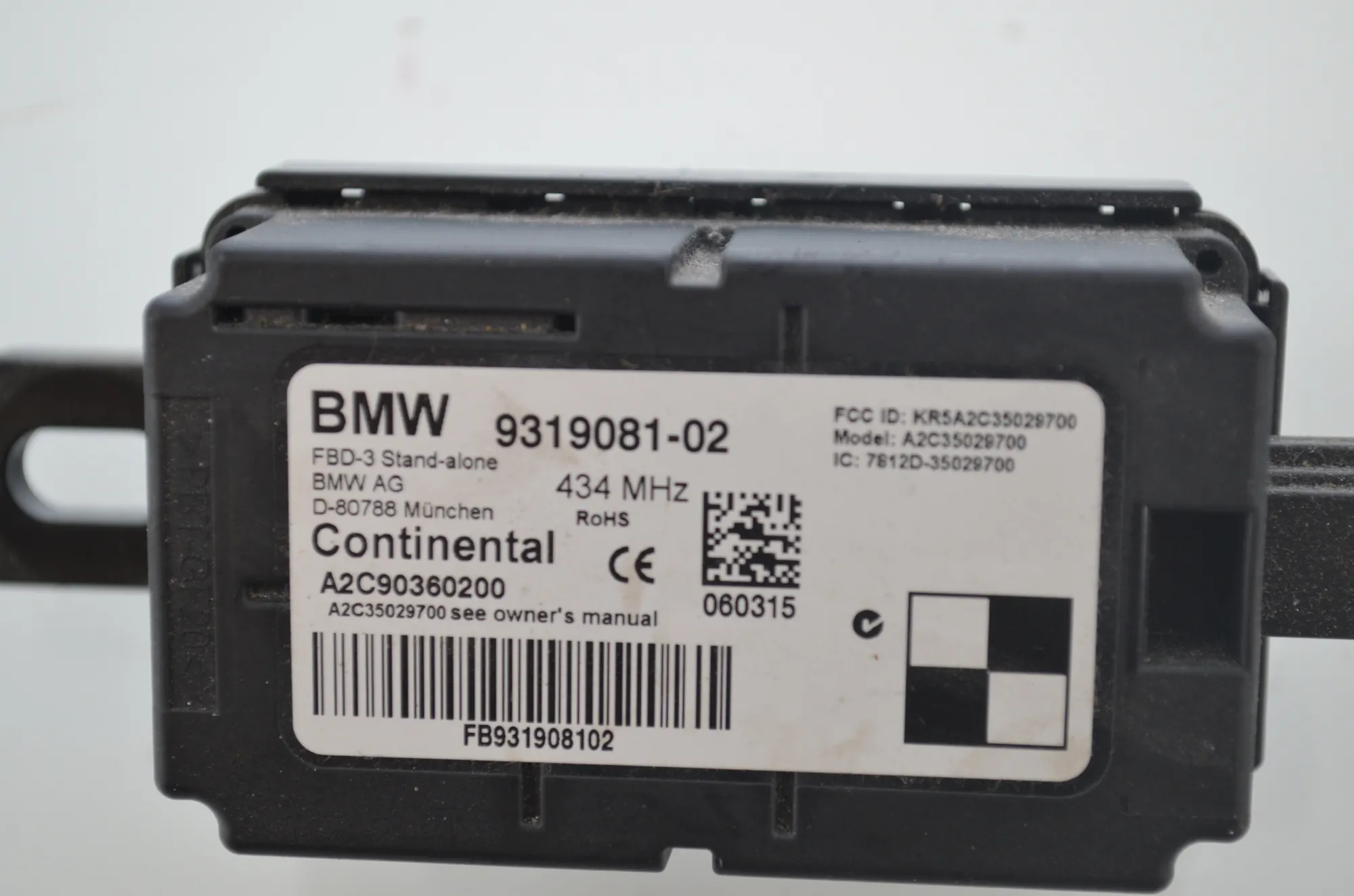 Antenna – OEM 9230911 · BMW 2 Gran Tourer (F46) 216 d 2015 – 10