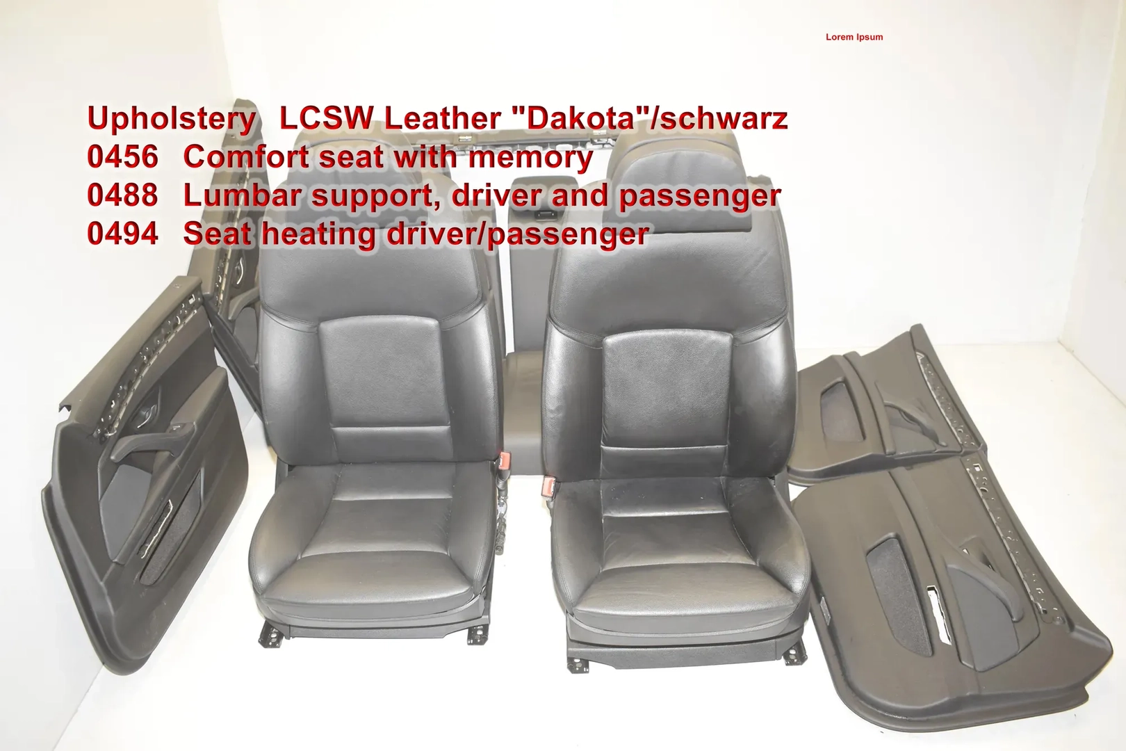 Seat set · BMW 5 Touring (F11) M 550 d xDrive 2012