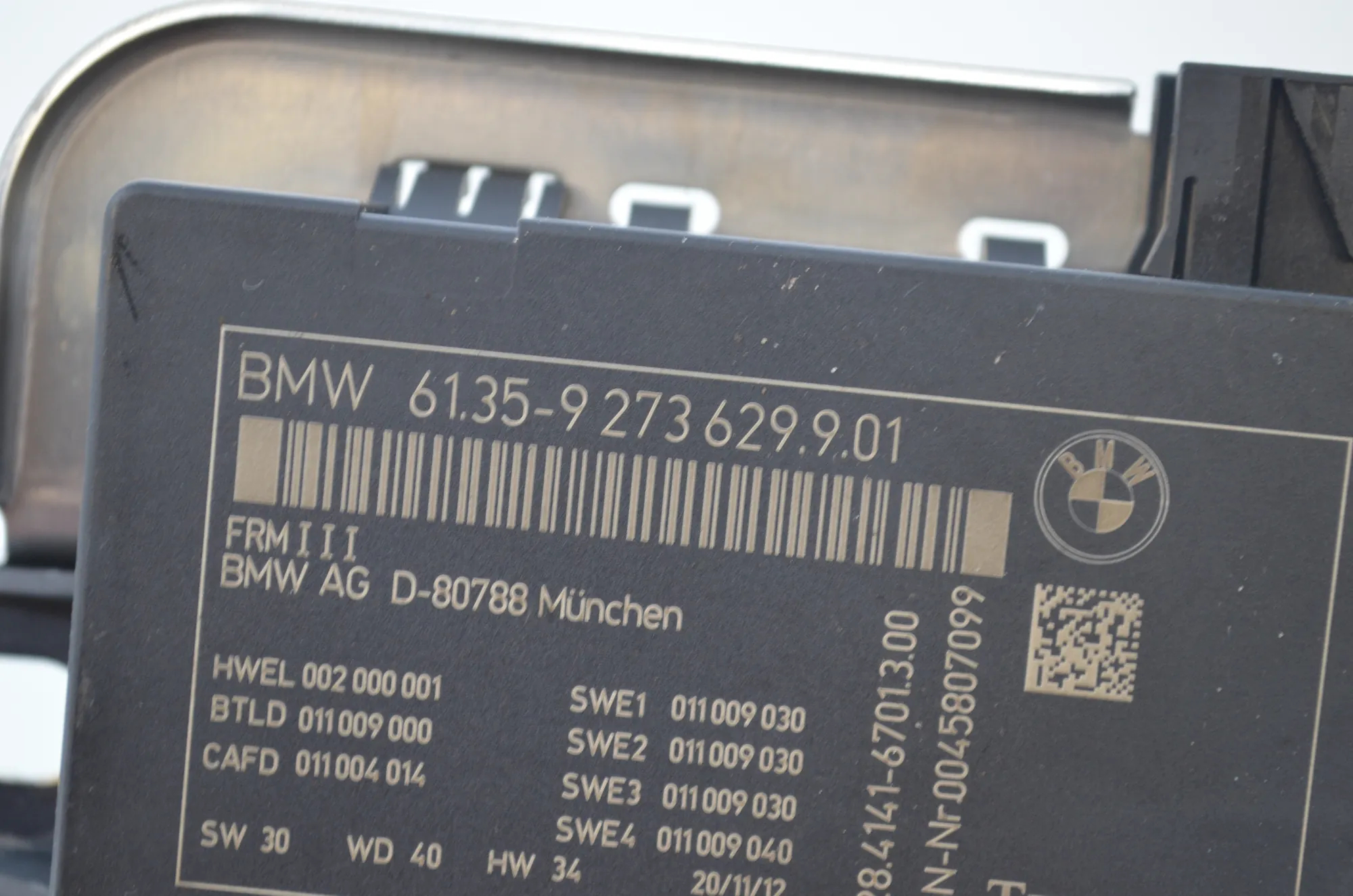 Other Control Units – OEM 9291449 · BMW 5 Touring (F11) M 550 d xDrive 2012 – 7