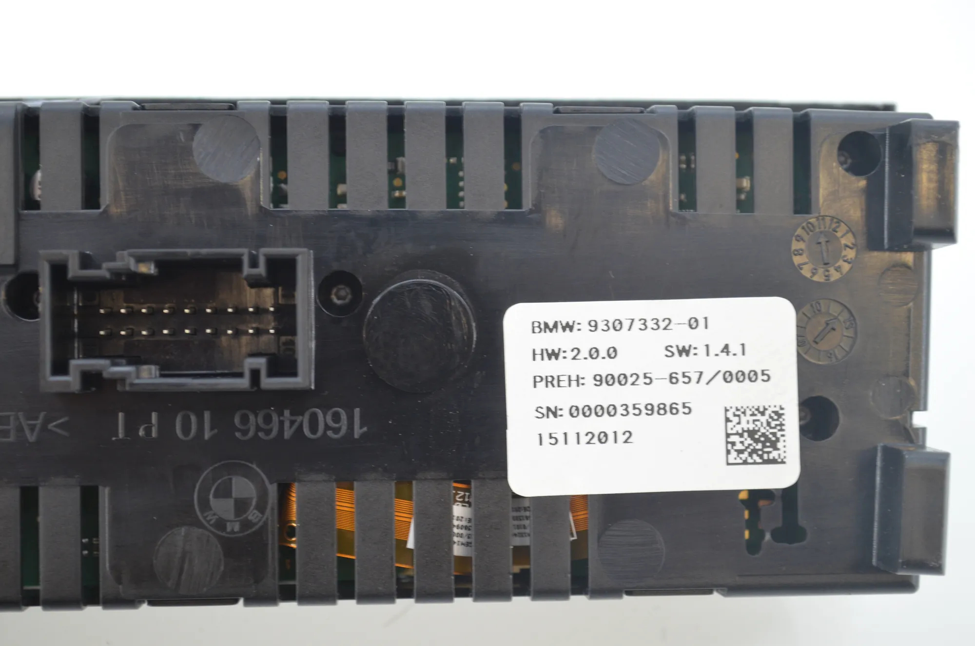 Climate Control Unit – OEM 9307332 · BMW 5 Touring (F11) M 550 d xDrive 2012 – 5