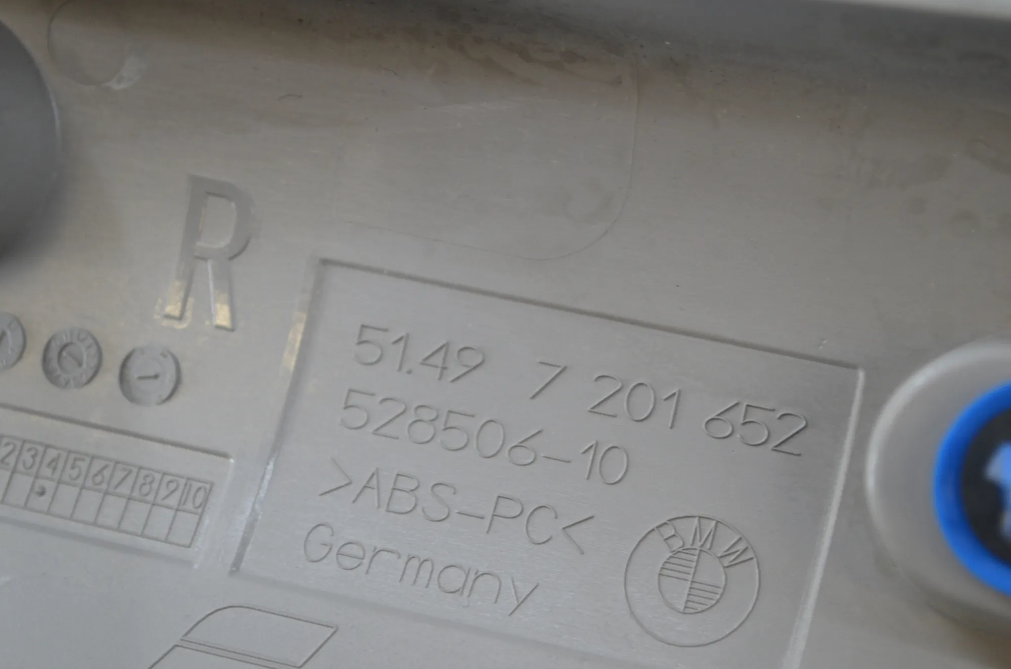 Tailgate Bootlid Cover Trim – OEM 7201652 · BMW 5 Gran Turismo (F07) 530 d 2009 – 7