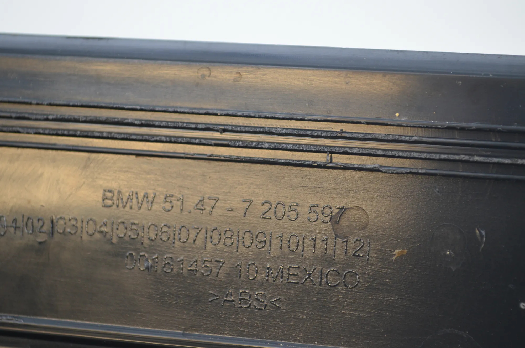 Door Sill Trim Kit – OEM 7205597 · BMW X3 (F25) xDrive 20 d 2016 – 5