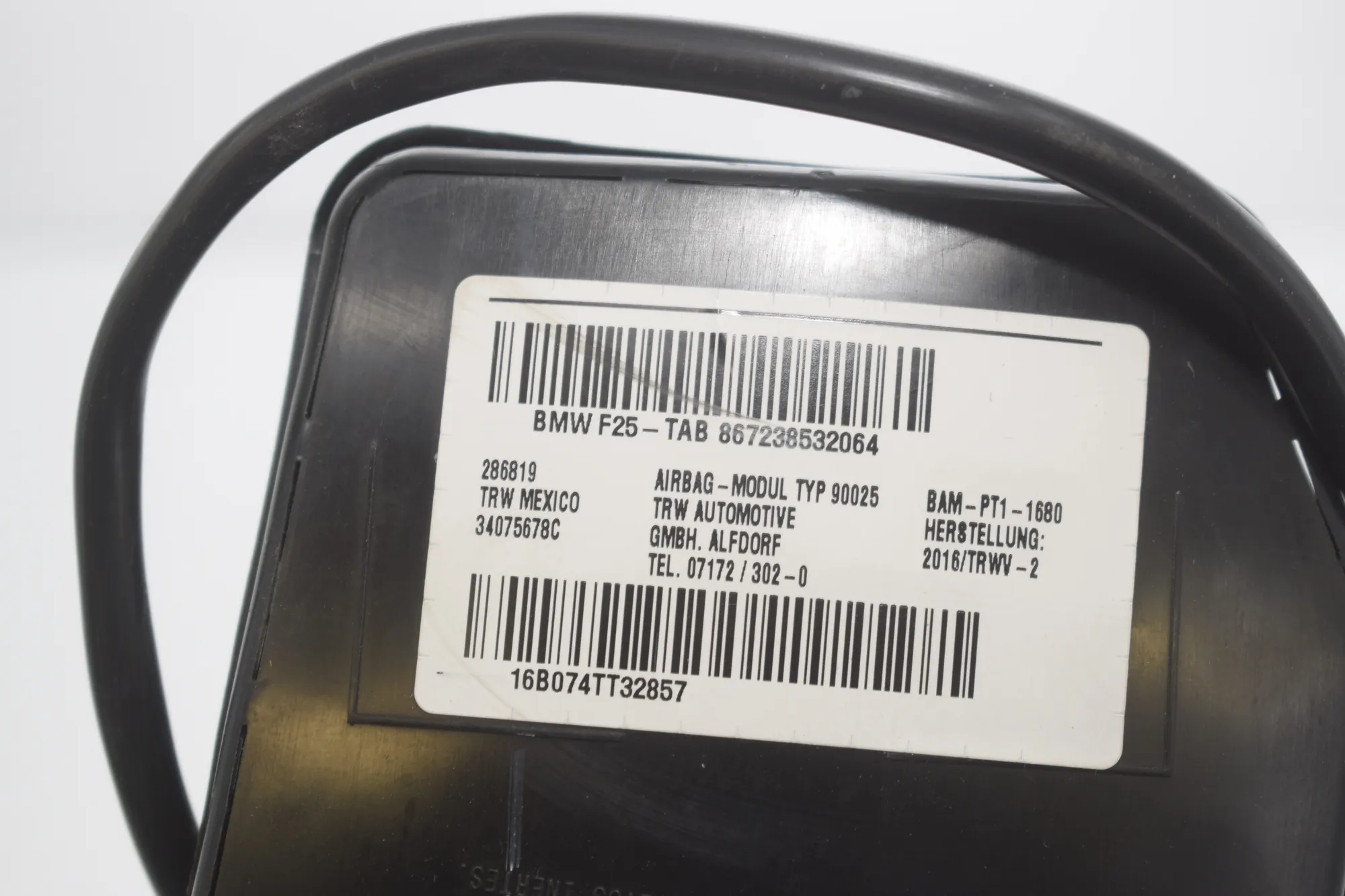 Seat Safety Bag SRS – OEM 7238532 · BMW X3 (F25) xDrive 20 d 2016 – 4
