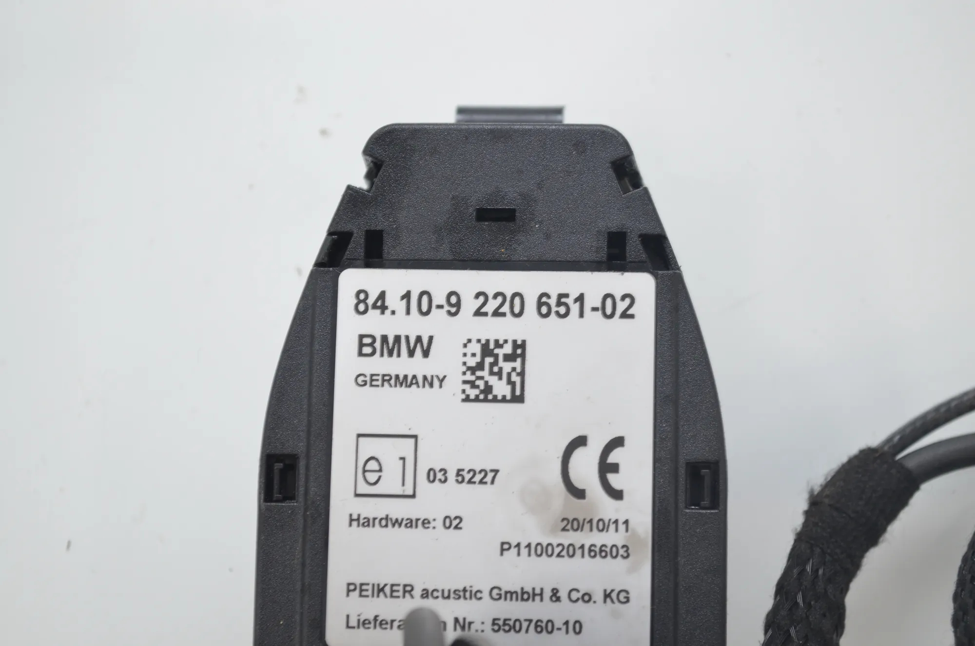 Other Control Units – OEM 6854722 · BMW 5 (F10) 530 d xDrive 2011 – 13