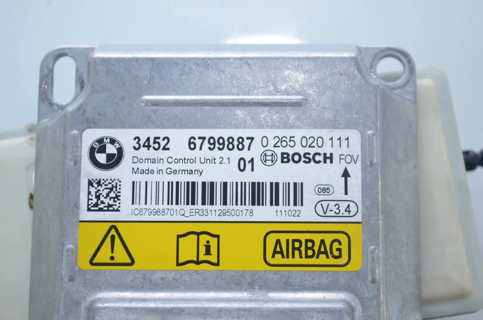 SRS Control Unit – OEM 9253637 · BMW 5 (F10) 530 d xDrive 2011 – 5