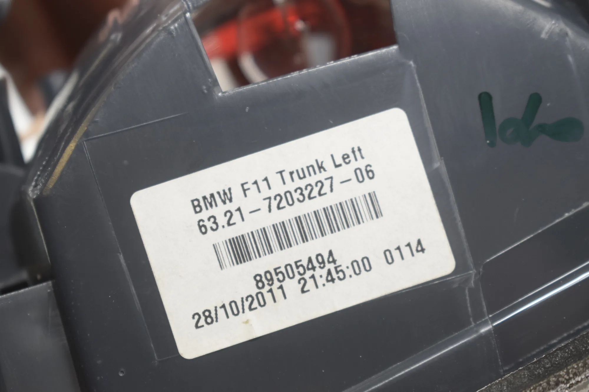 Rear Tail Light Set – OEM 7203227 · BMW 5 Touring (F11) 535 d xDrive 2011 – 9