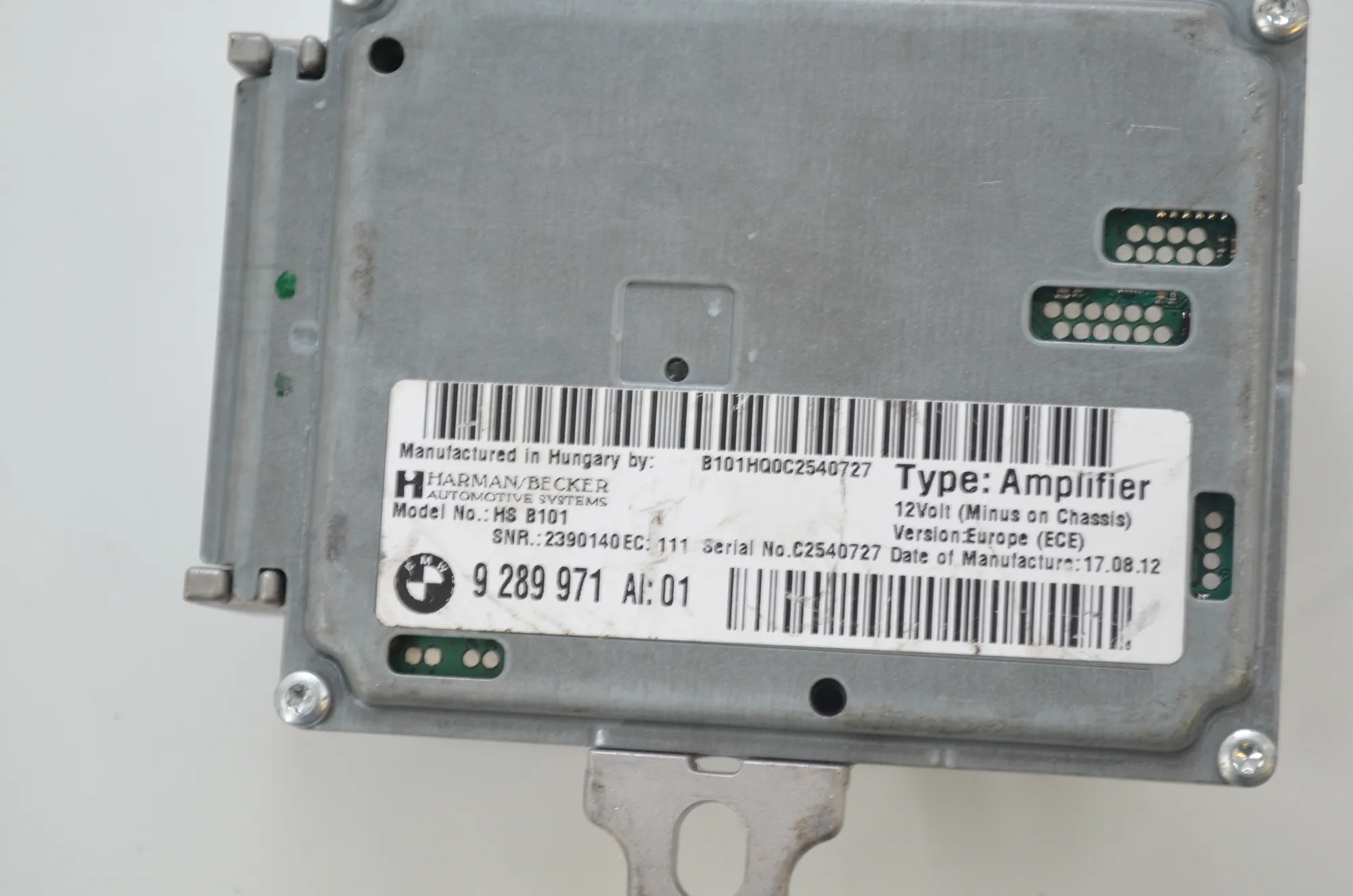 Sound Audio System Set – OEM 9169688 · BMW 6 Gran Coupe (F06) 640 d 2012 – 16