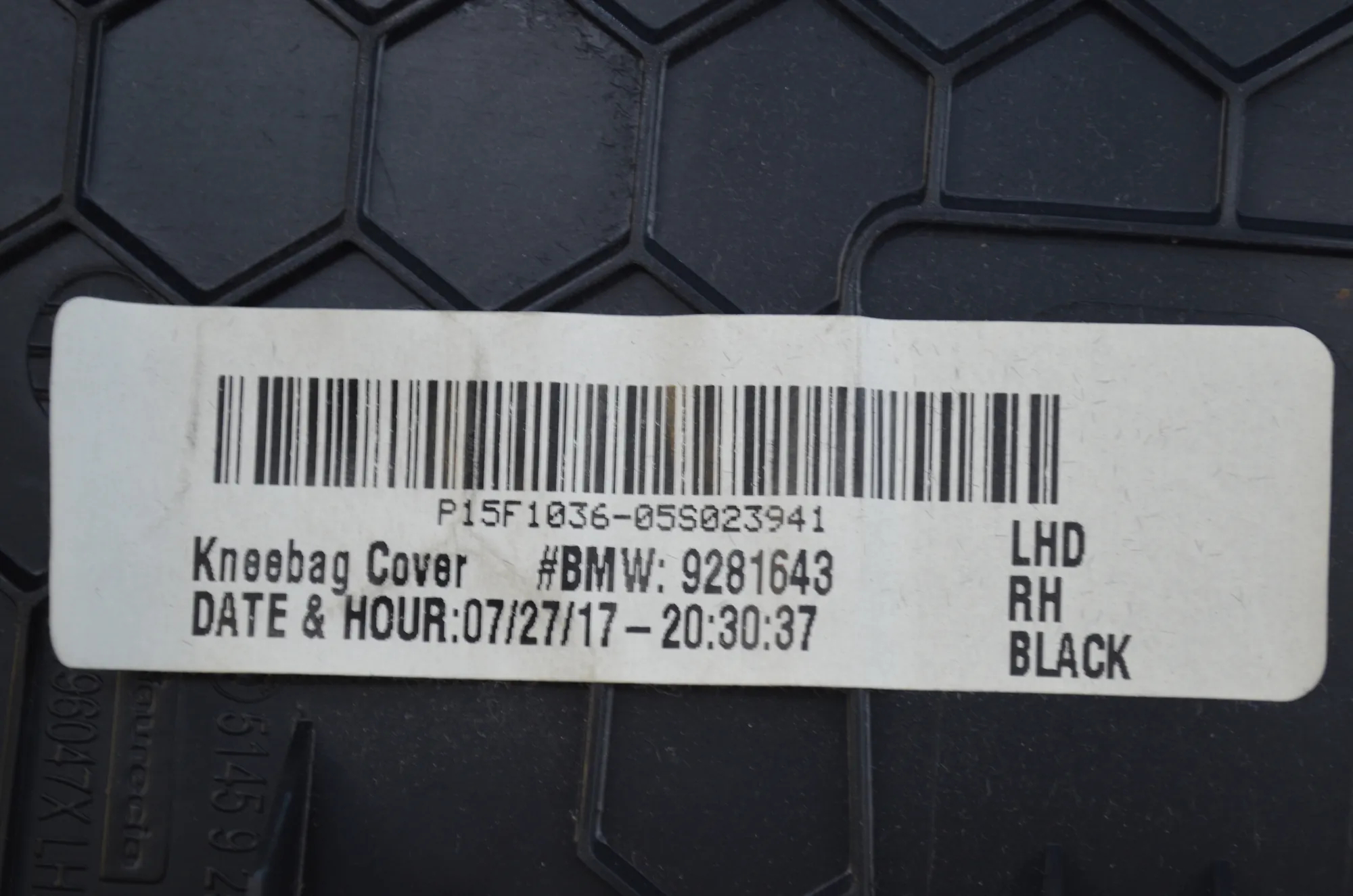 Dashboard Lower Trim – OEM 9281642 · BMW X6 (F16, F86) M 2017 – 9