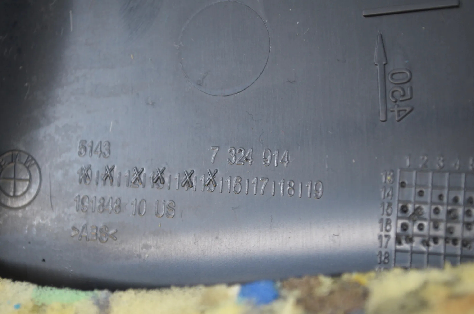 Left Side B Pillar Trim – OEM 7385627 · BMW X6 (F16, F86) M 2017 – 5