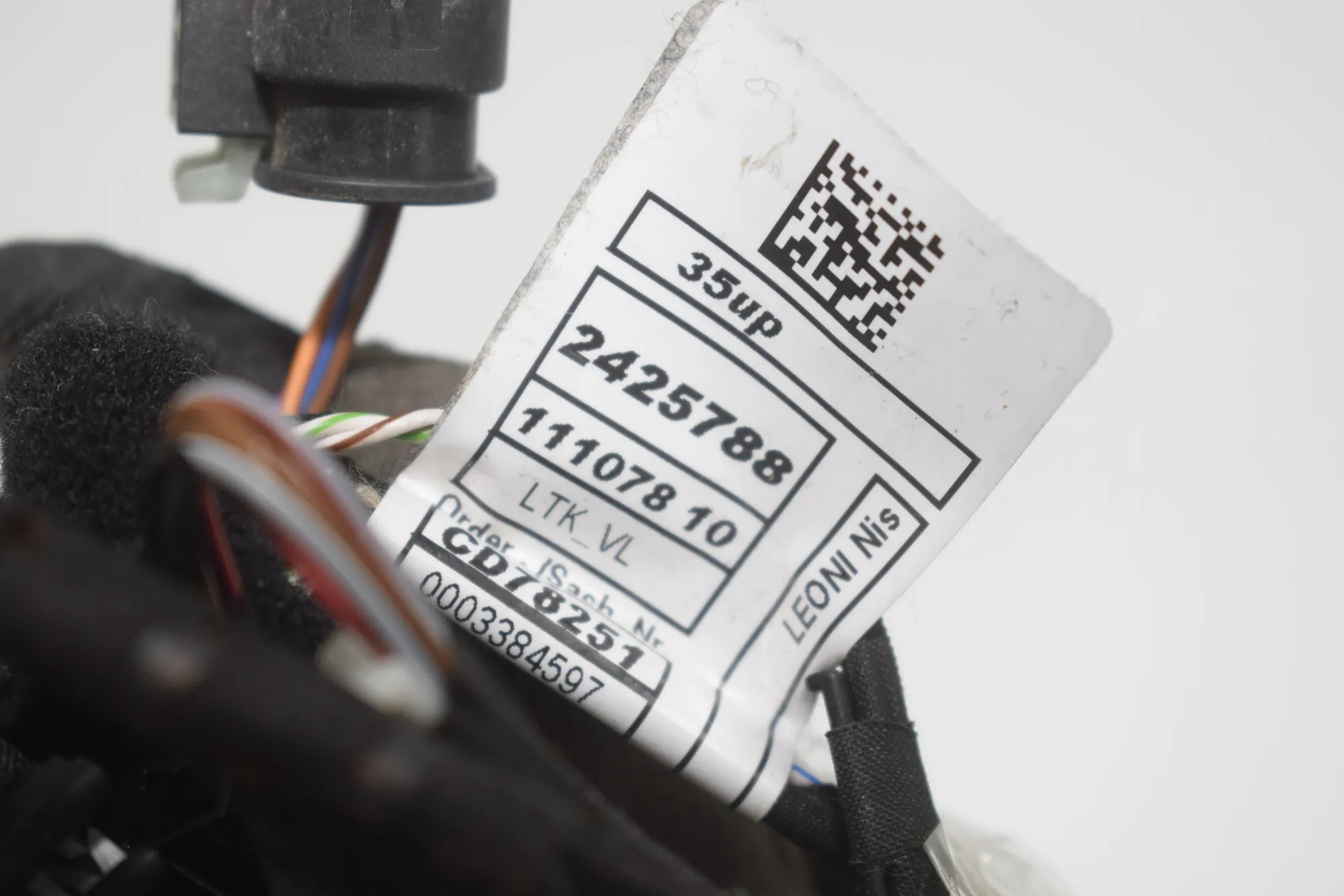 Front Left Door Wiring – OEM 5A085D6 · BMW 5 Touring (G31) (2017 - -) 520 d 2019 – 4