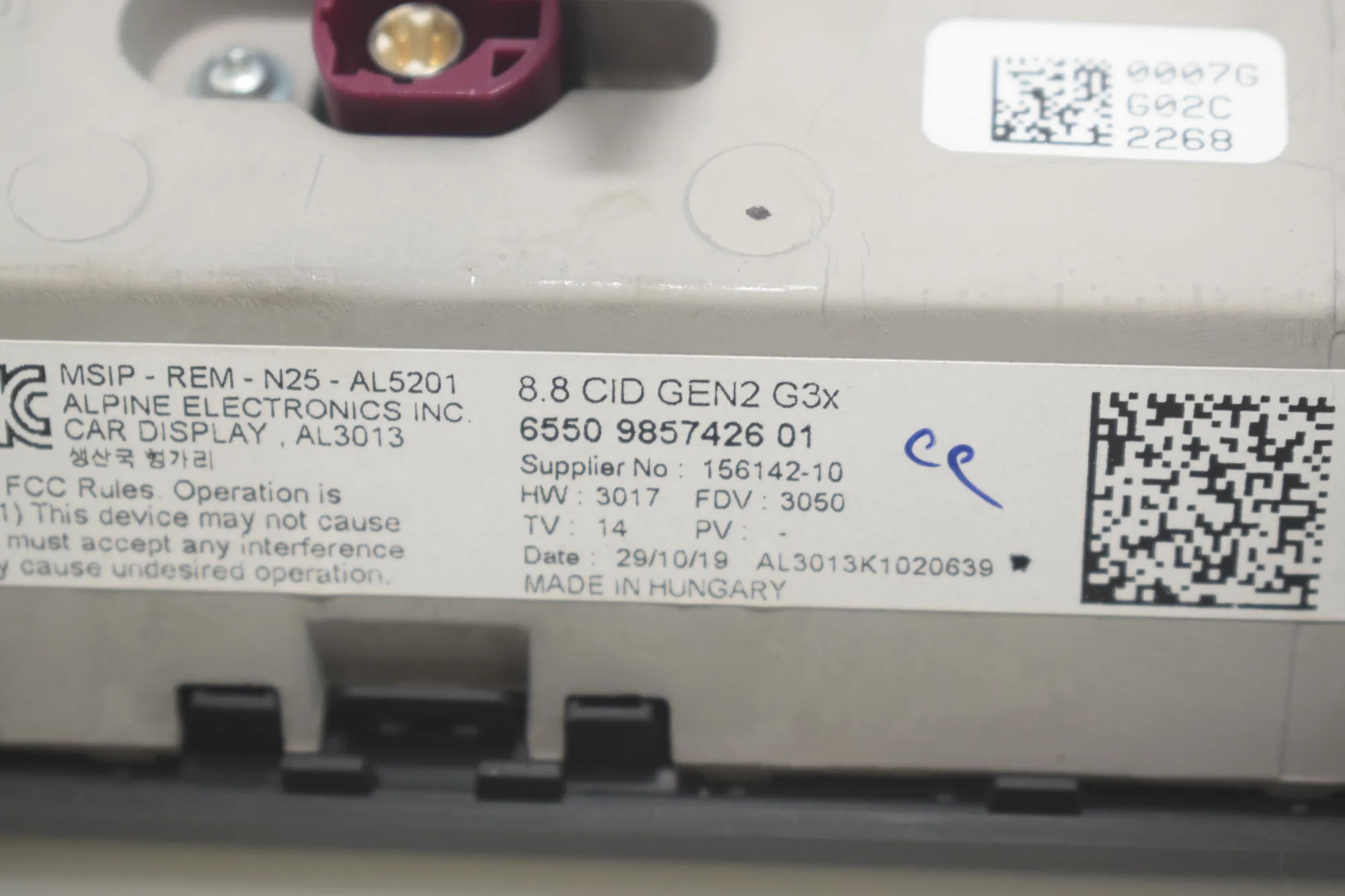 Navigation System – OEM 5A0DC86 · BMW 5 Touring (G31) (2017 - -) 520 d 2019 – 9