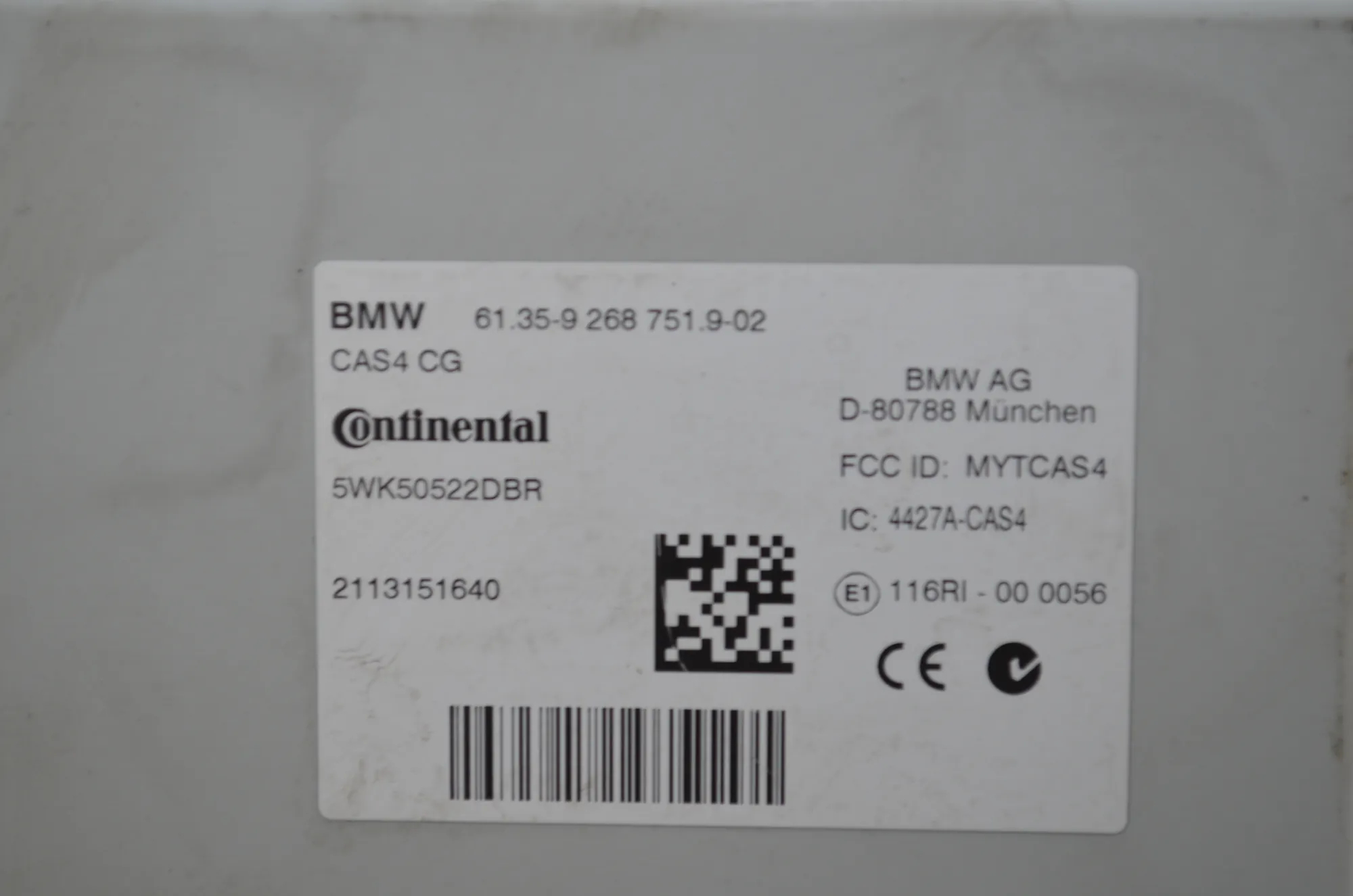 Engine Ignition ECU Set – OEM 9268751 · BMW 5 Touring (F11) 530 d xDrive 2011 – 7