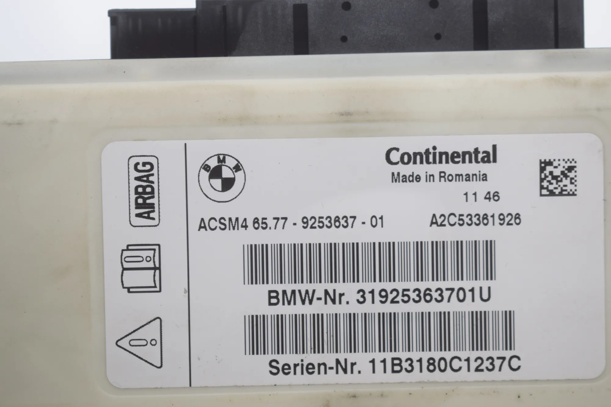 SRS Control Unit – OEM 6799887 · BMW 5 Touring (F11) 530 d xDrive 2011 – 7