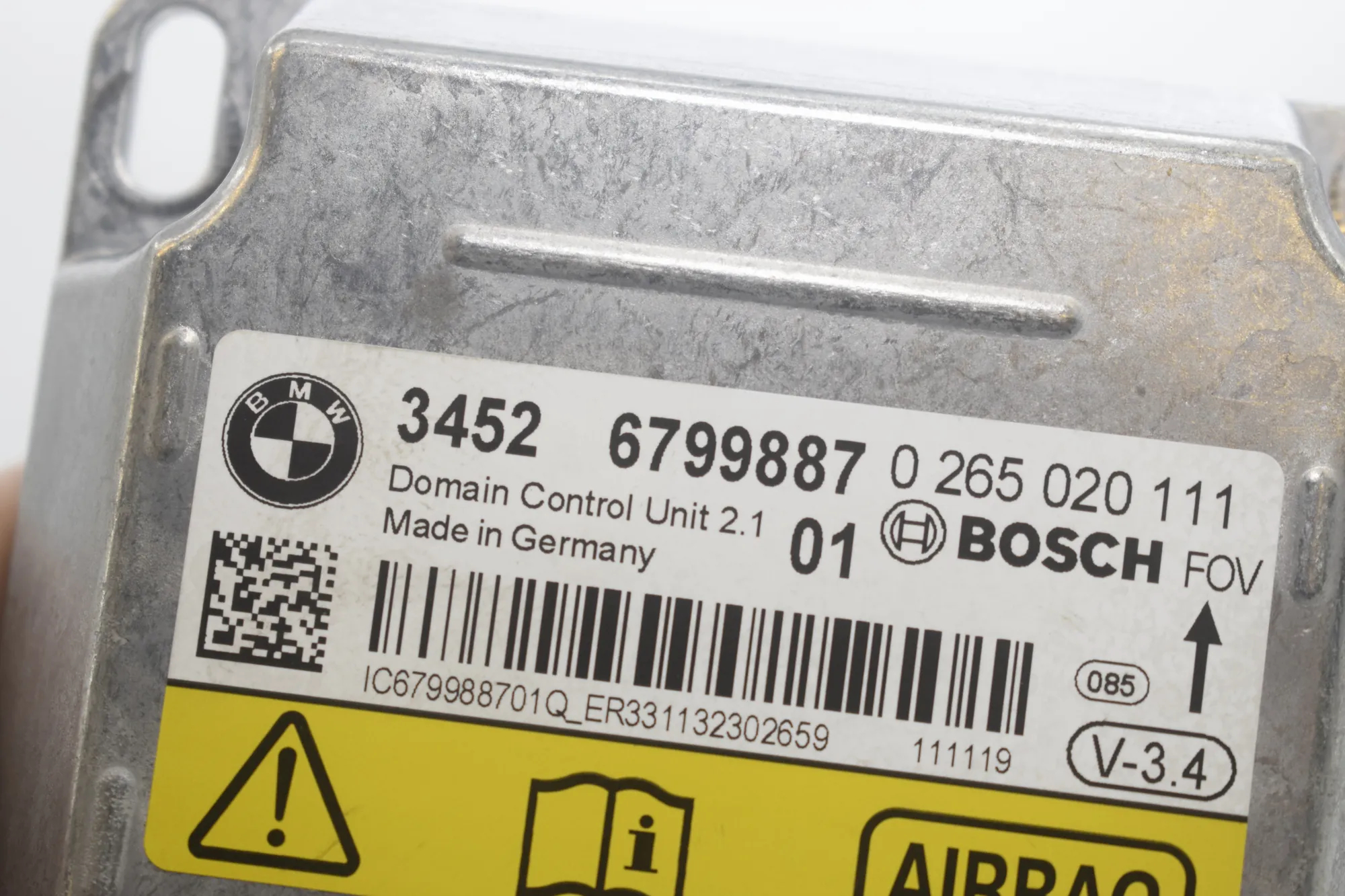 SRS Control Unit – OEM 6799887 · BMW 5 Touring (F11) 530 d xDrive 2011 – 6