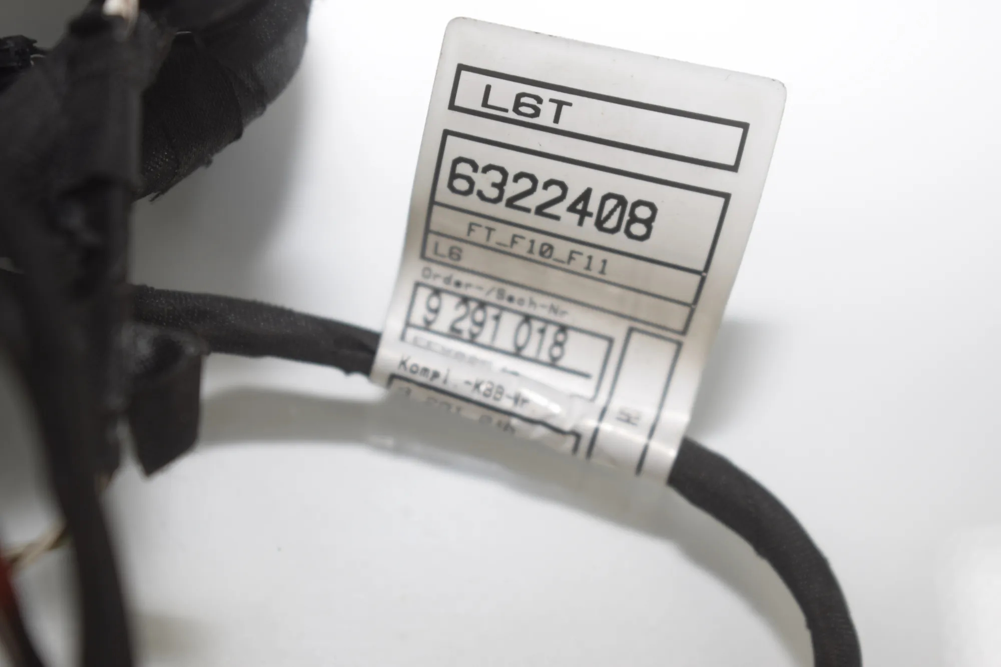 Front Left Door Wiring – OEM 9291064 · BMW 5 (F10) 530 d 2016 – 6