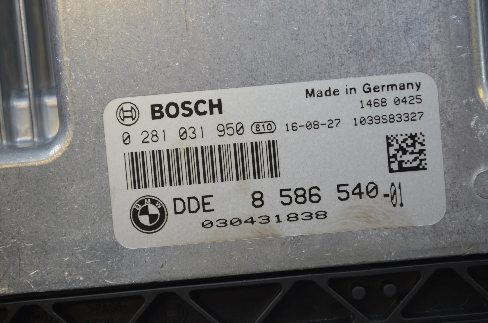Engine Ignition ECU Set – OEM 6809374 · BMW 5 (F10) 530 d 2016 – 11