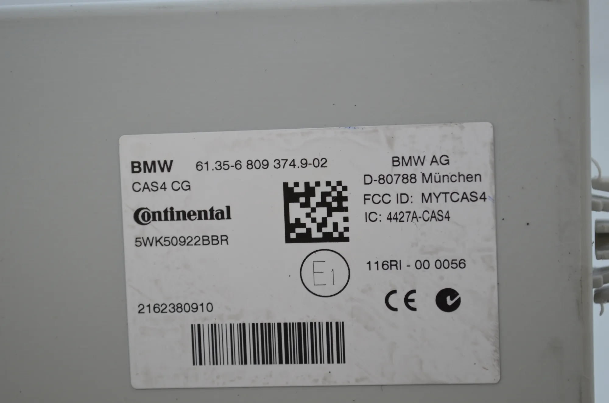 Engine Ignition ECU Set – OEM 6809374 · BMW 5 (F10) 530 d 2016 – 7