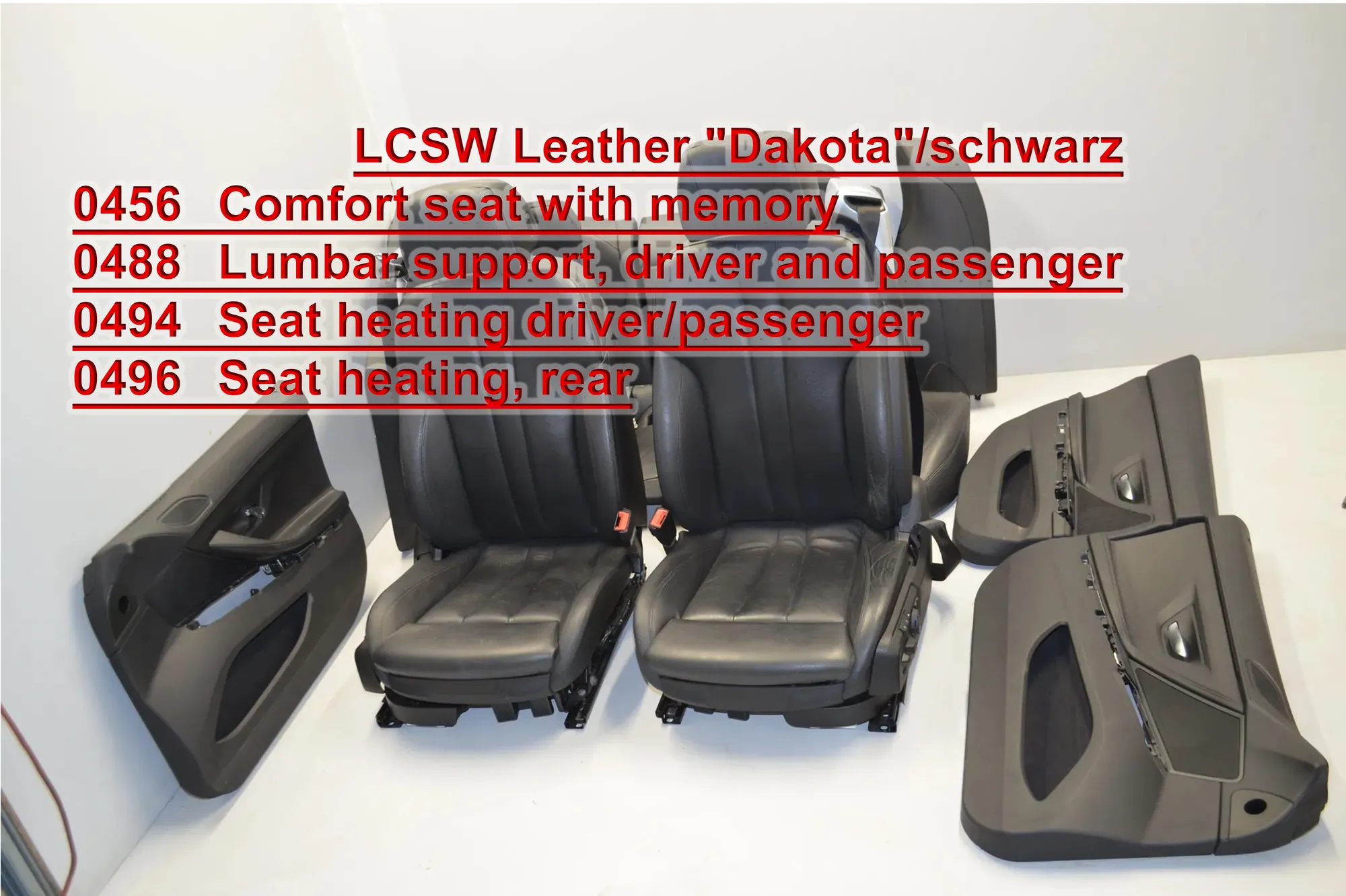 Seat set · BMW 6 Gran Coupe (F06) 640 d 2012 – 2