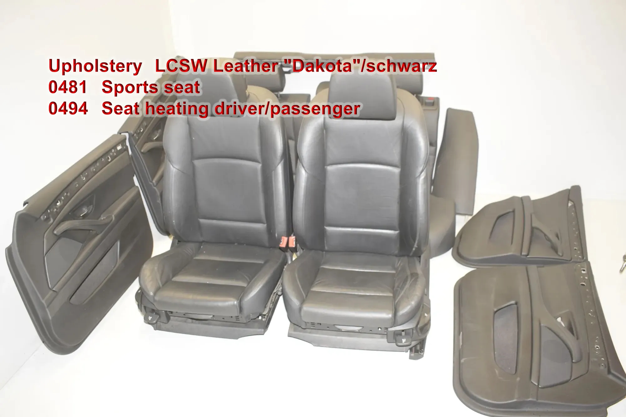 Seat set · BMW 5 Touring (F11) 530 d xDrive 2011