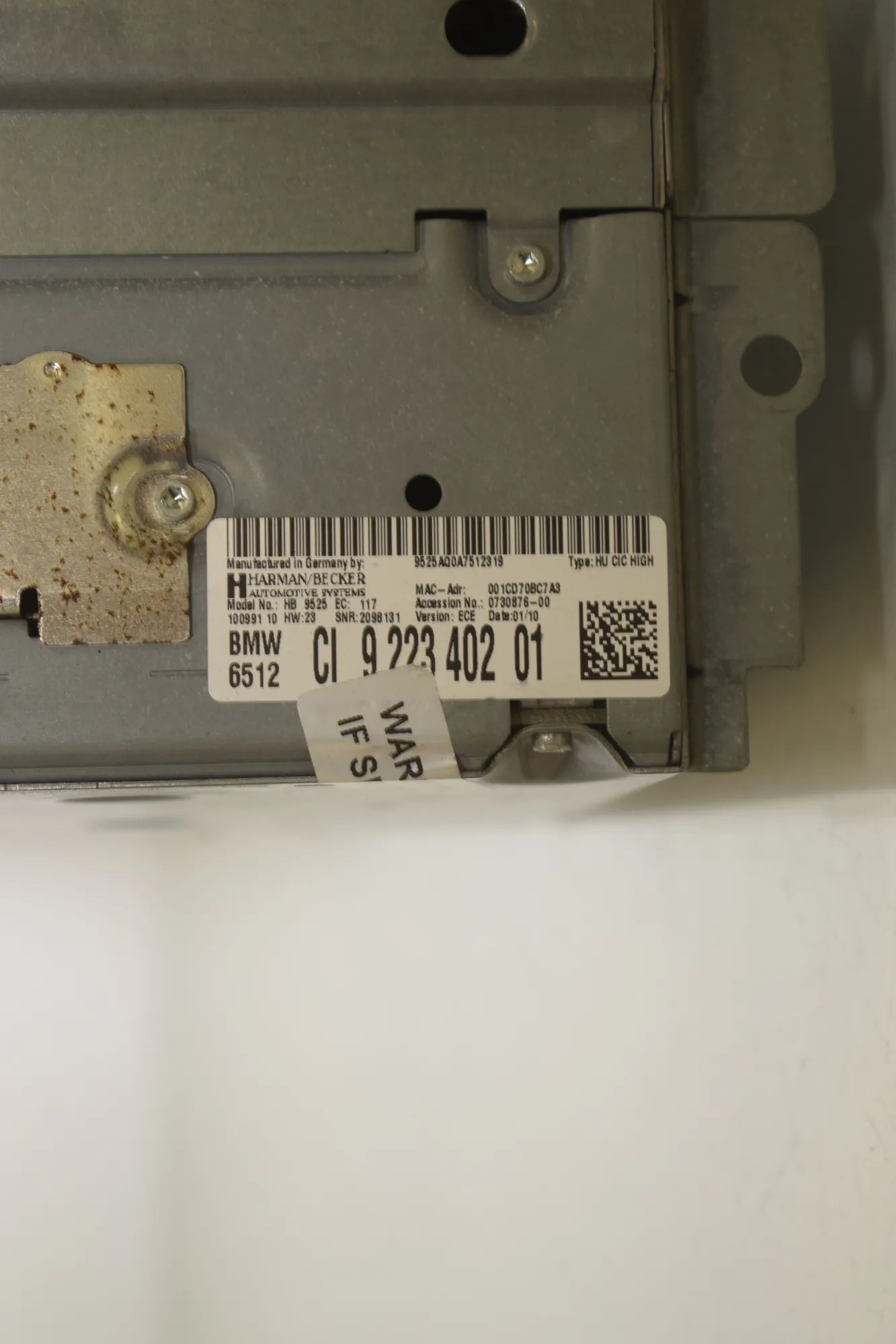 Navigation Control Unit – OEM 9223402 · BMW 5 Gran Turismo (F07) 530 d 2010 – 5