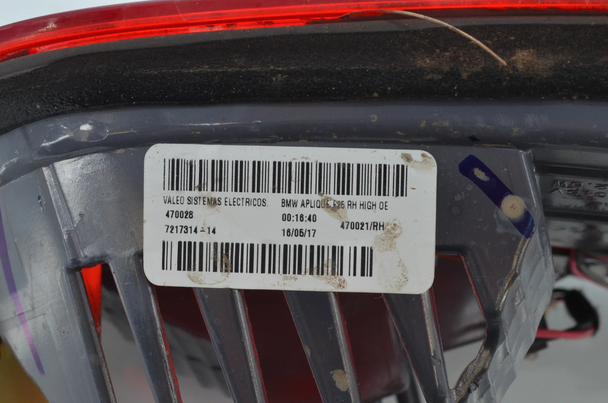 Right Side Tailgate Tail Light – OEM 7217314 · BMW X3 (F25) xDrive 20 d 2017 – 6